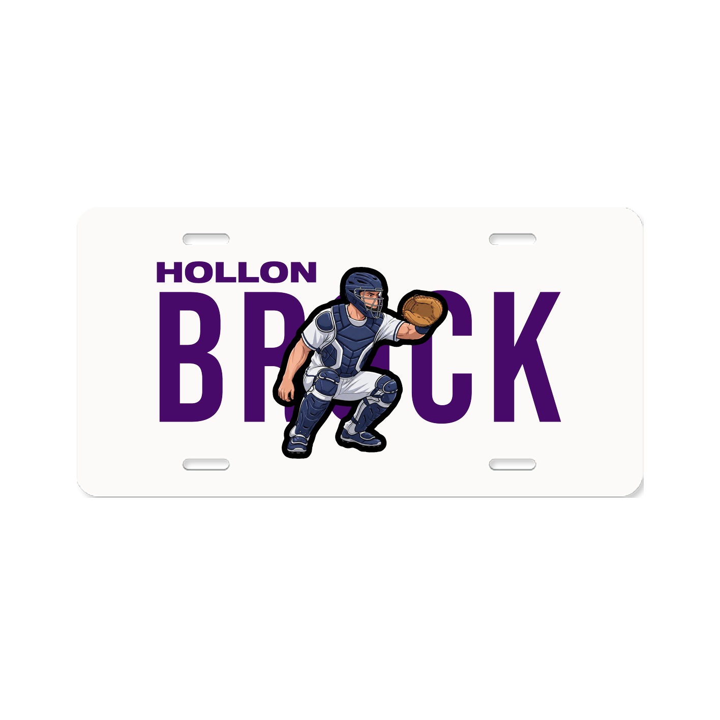 License Plate — Player Name in Classic