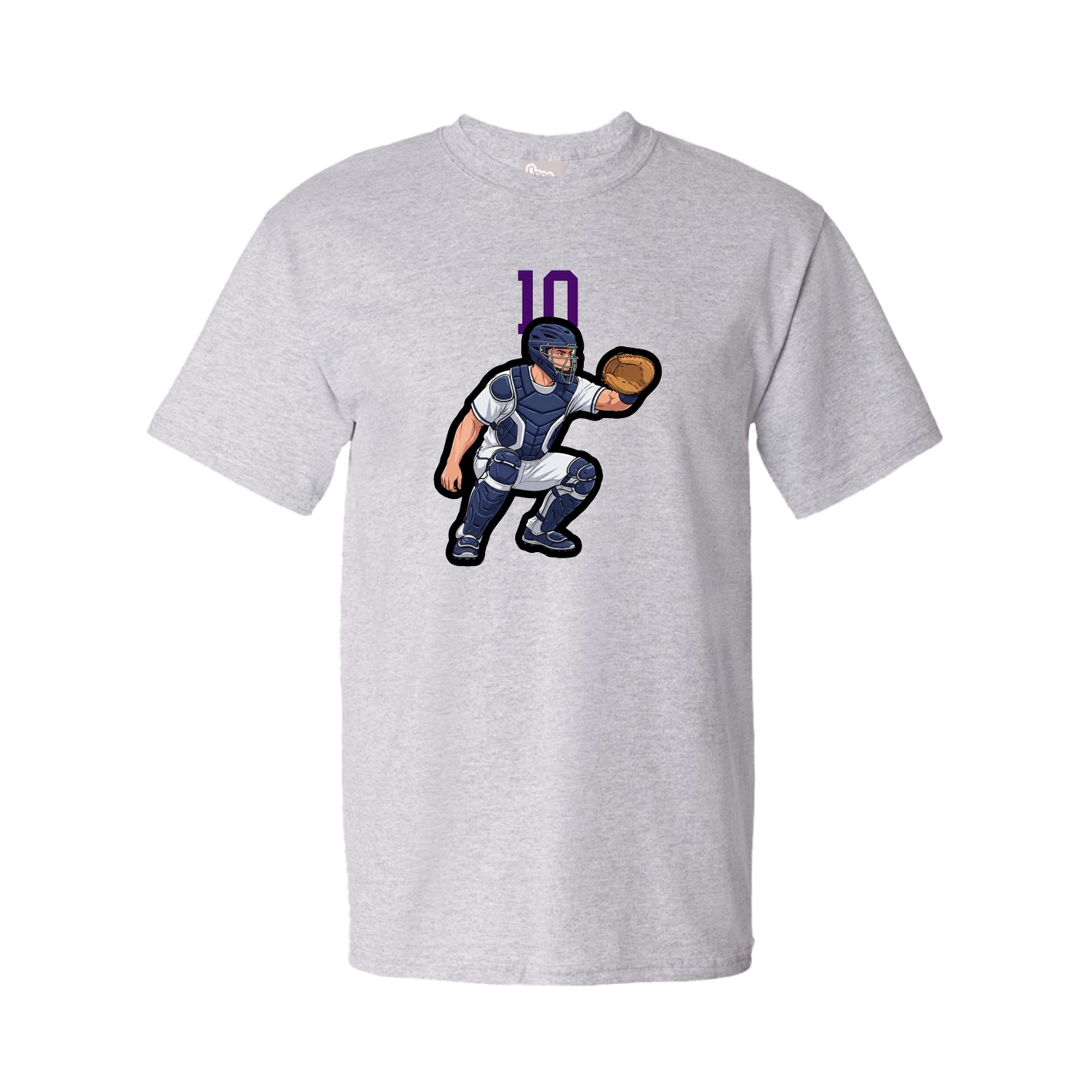 Tee — Number Top in Grey