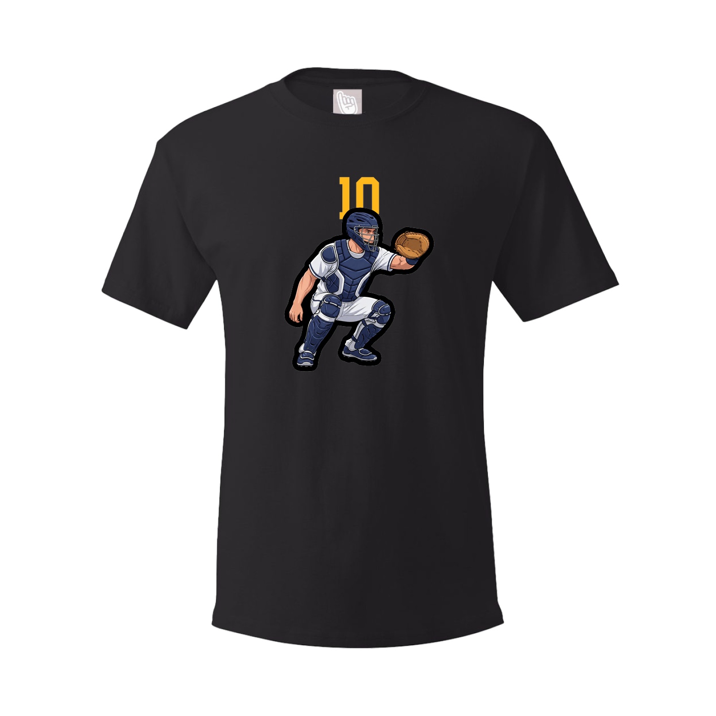 Youth Tee — Number Top in Black