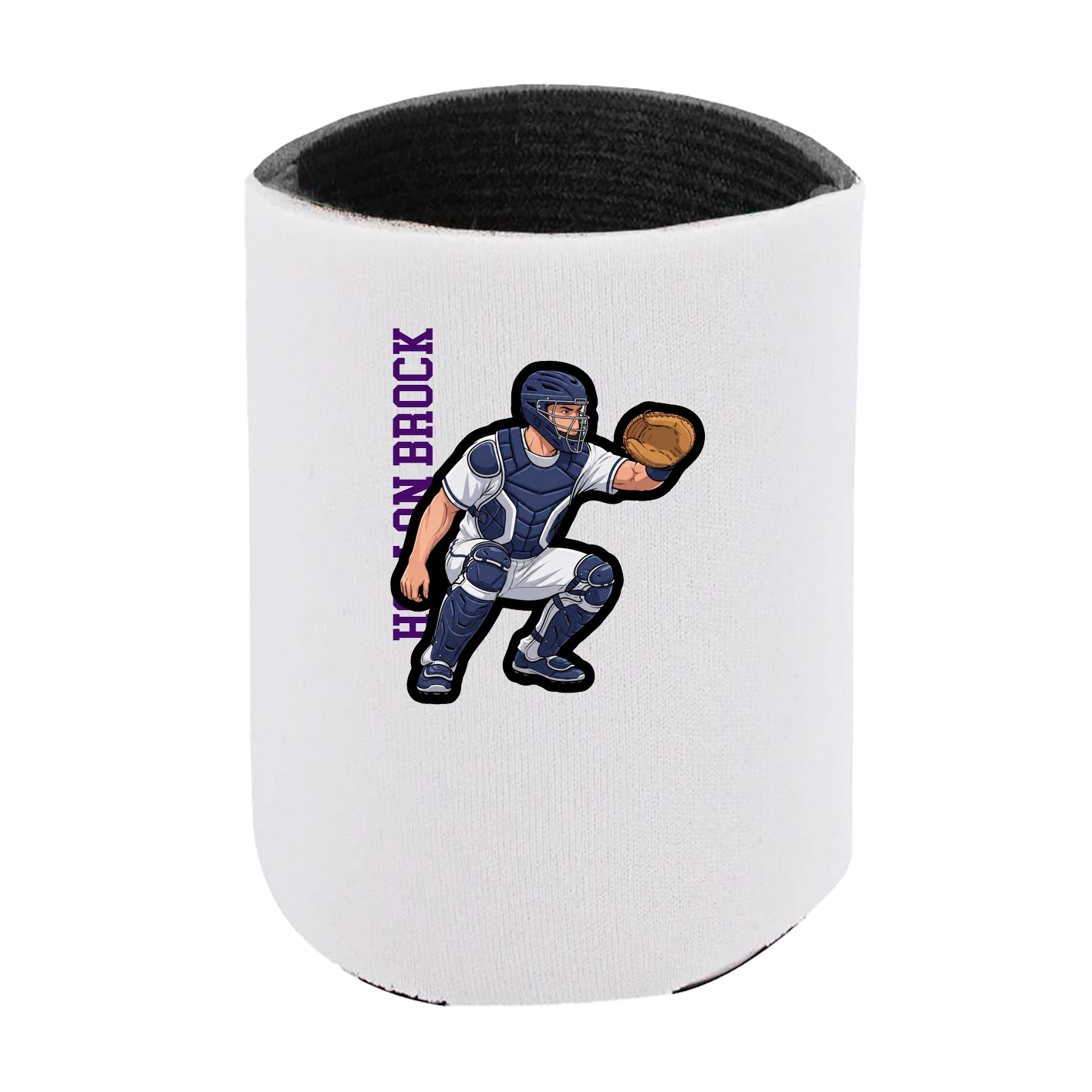 Can Holder — Name Vertical in White