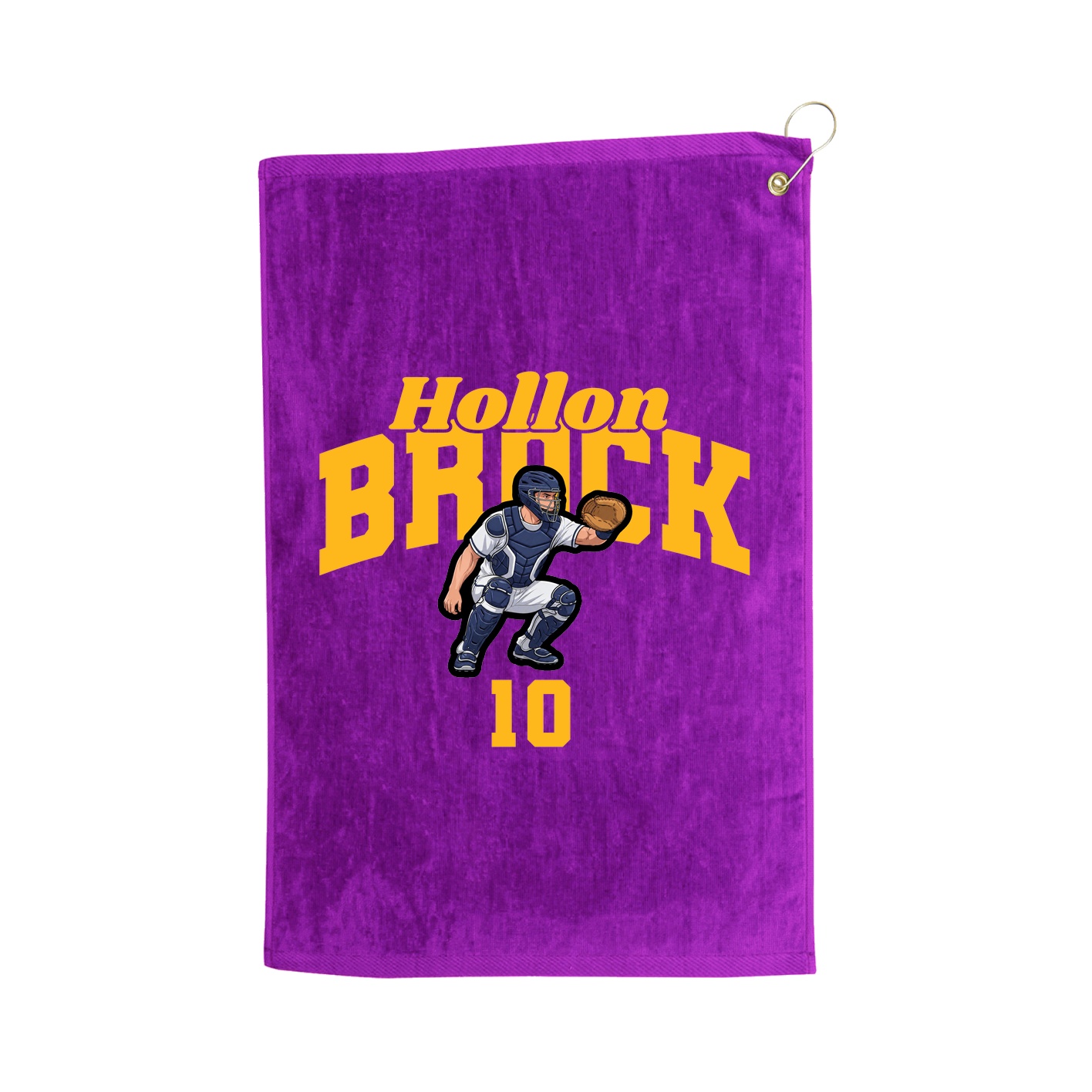 Golf Towel — Signature Arch in Purple