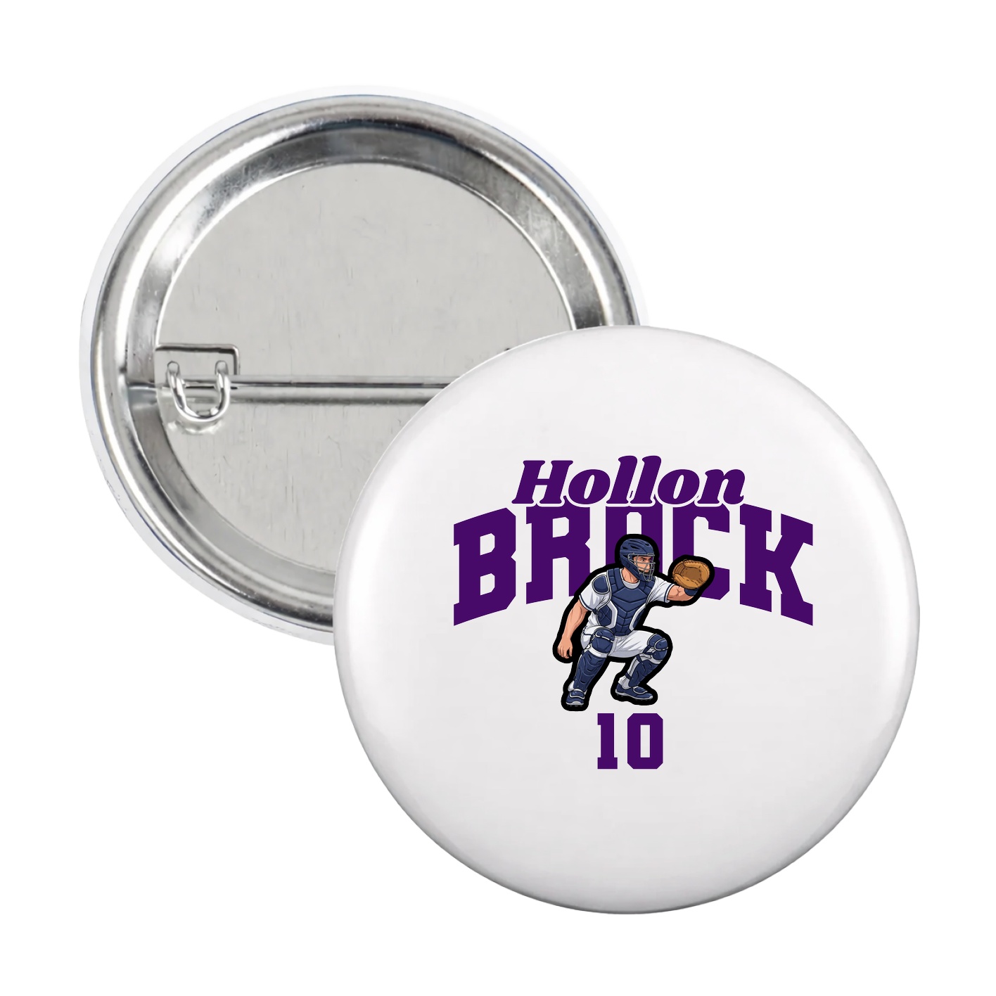 Game Day Button — Signature Arch in White
