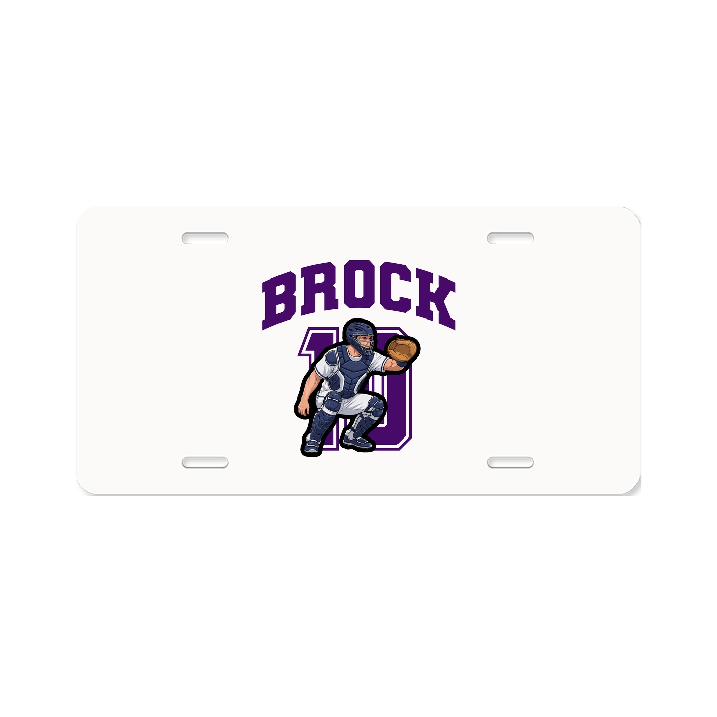 License Plate — Number in Classic