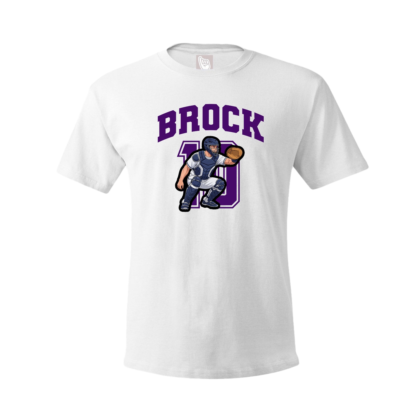 Youth Tee — Number in White
