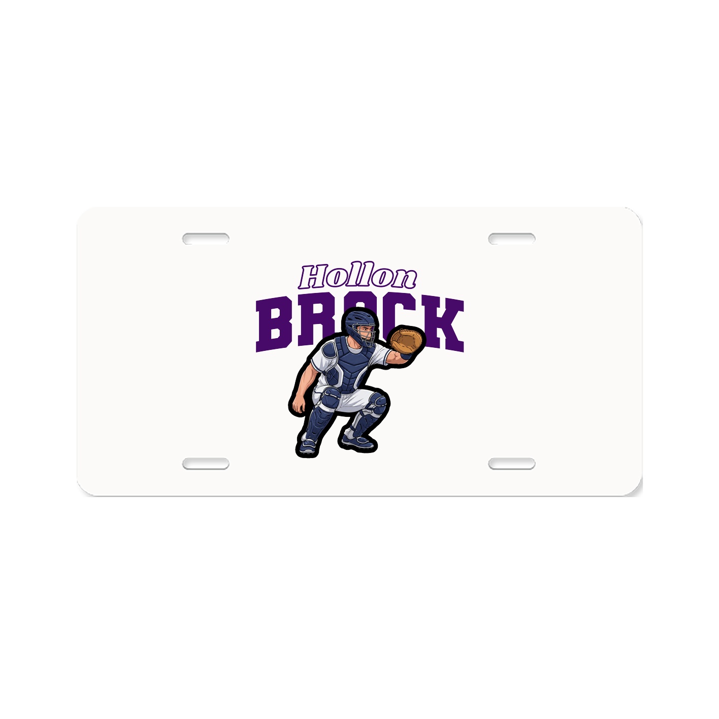License Plate — Name Arch in Classic