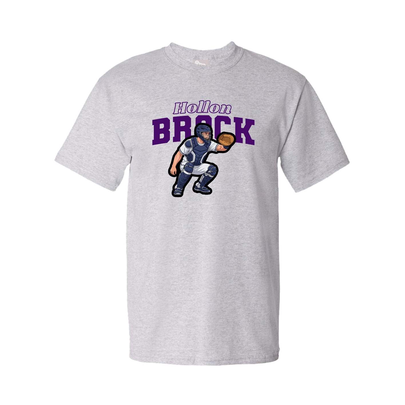 Youth Tee — Name Arch in Grey