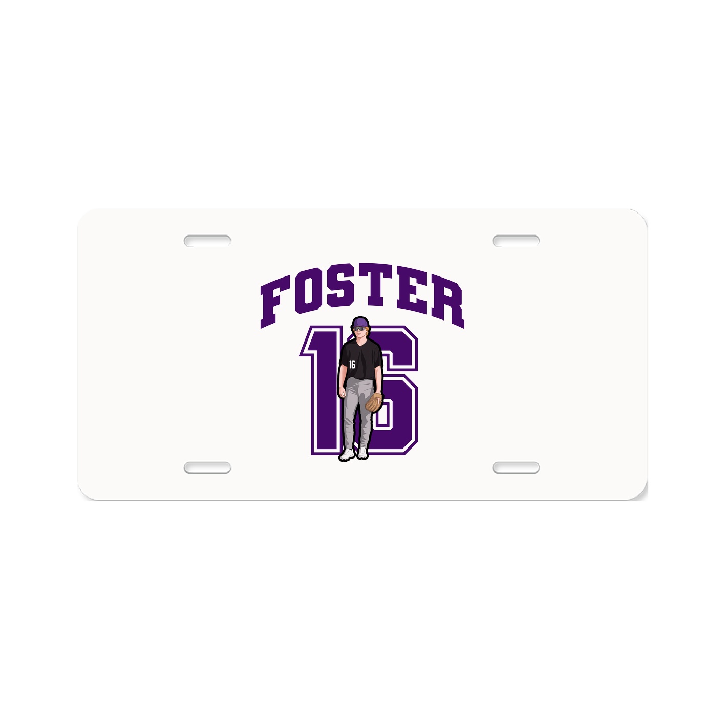 License Plate — Number in Classic