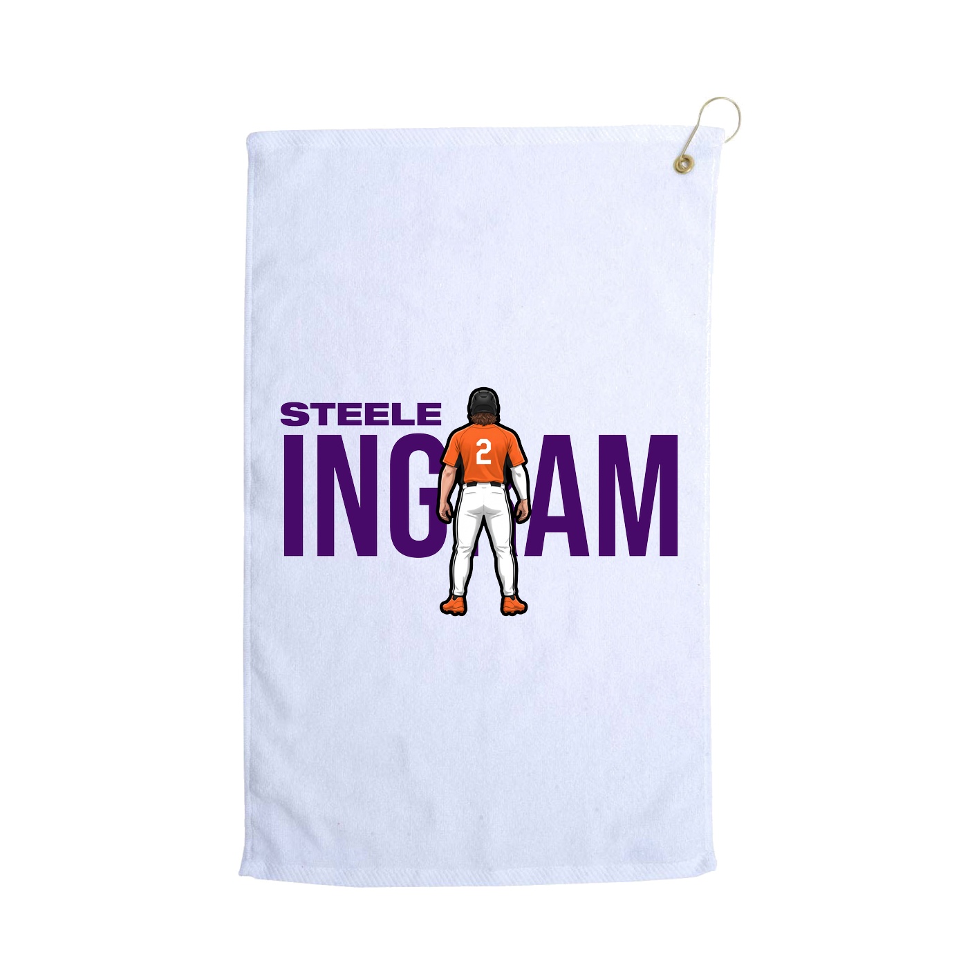 Golf Towel — Player Name in White