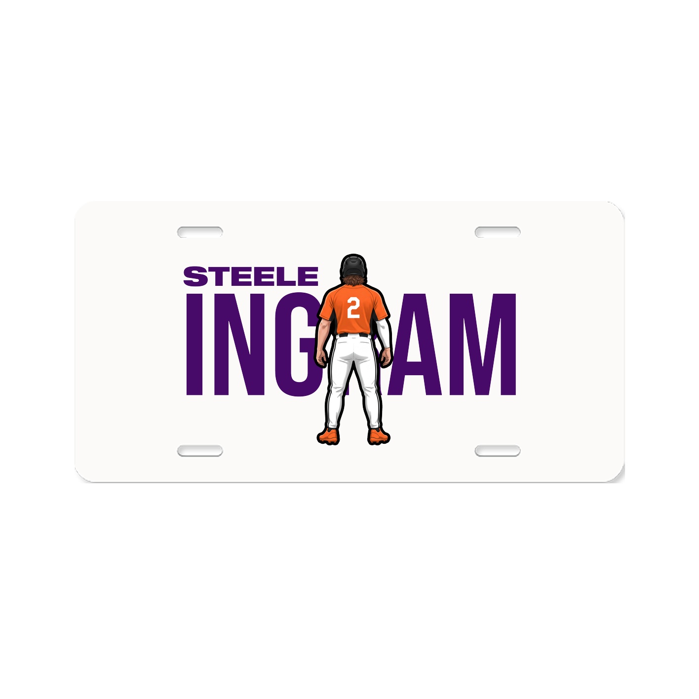 License Plate — Player Name in Classic