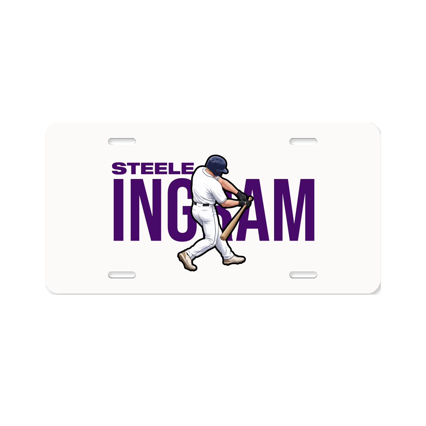 License Plate — Player Name in Classic
