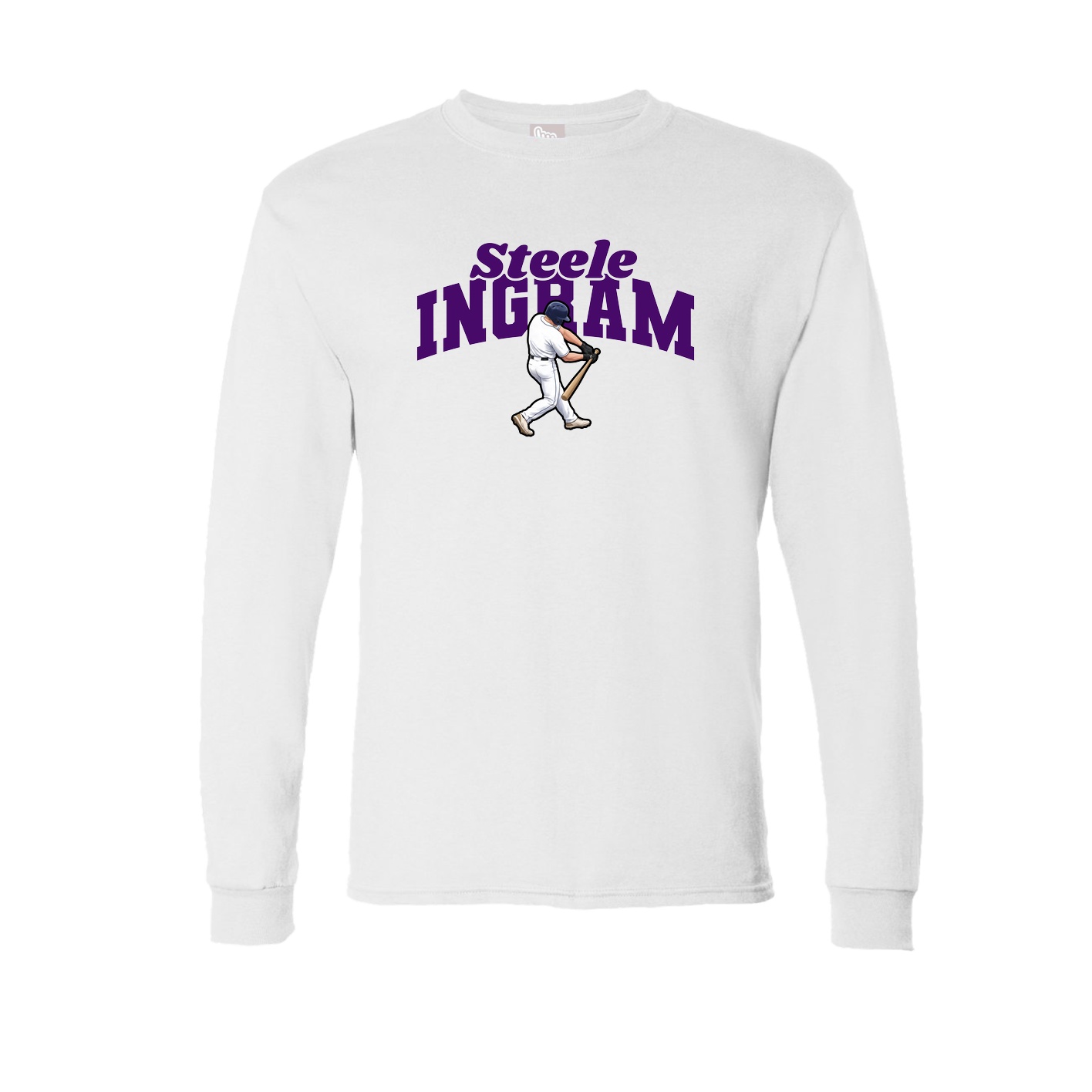 Long Sleeve Tee — Signature Arch in White