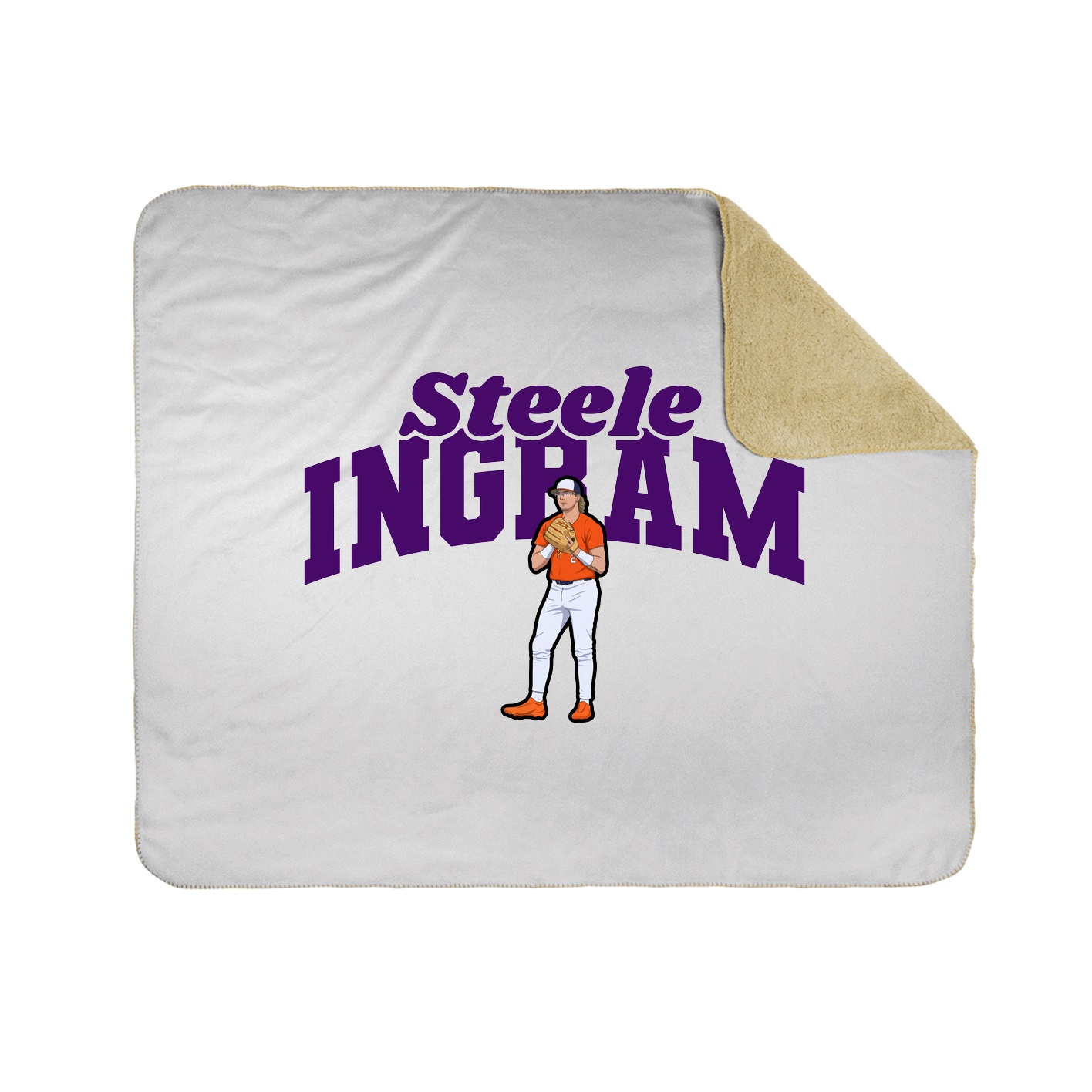 Throw Blanket — Signature Arch in White