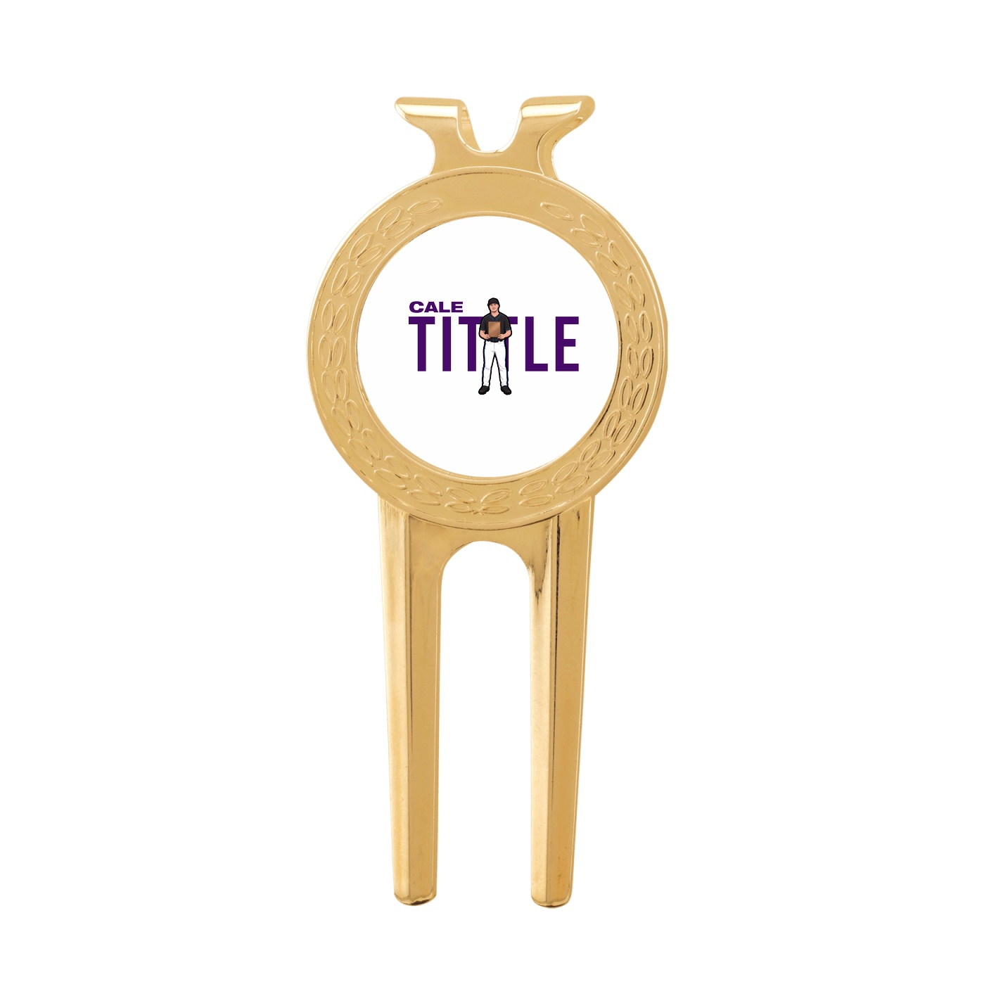 Divot Tool with Ball Marker — Player Name in Classic