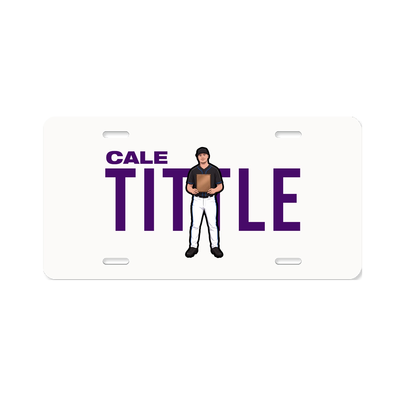 License Plate — Player Name in Classic