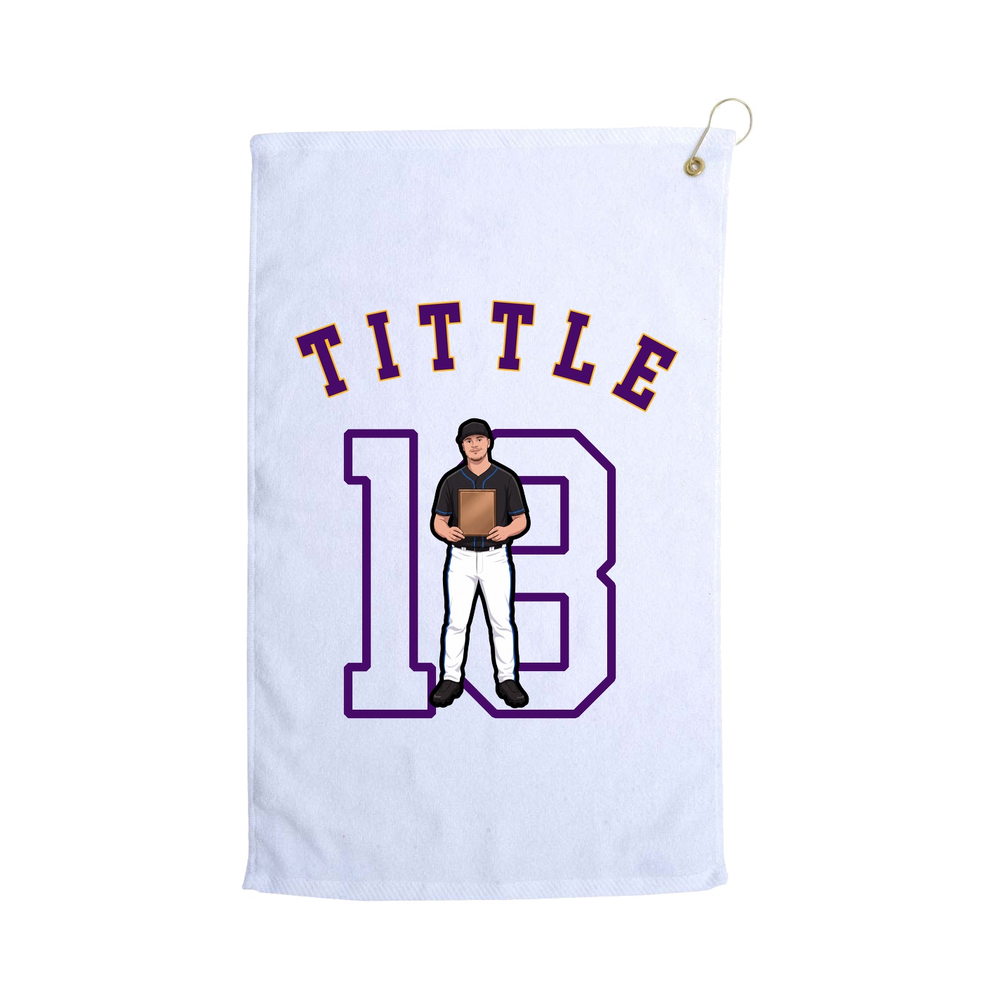Golf Towel — Shirsey Arch in White