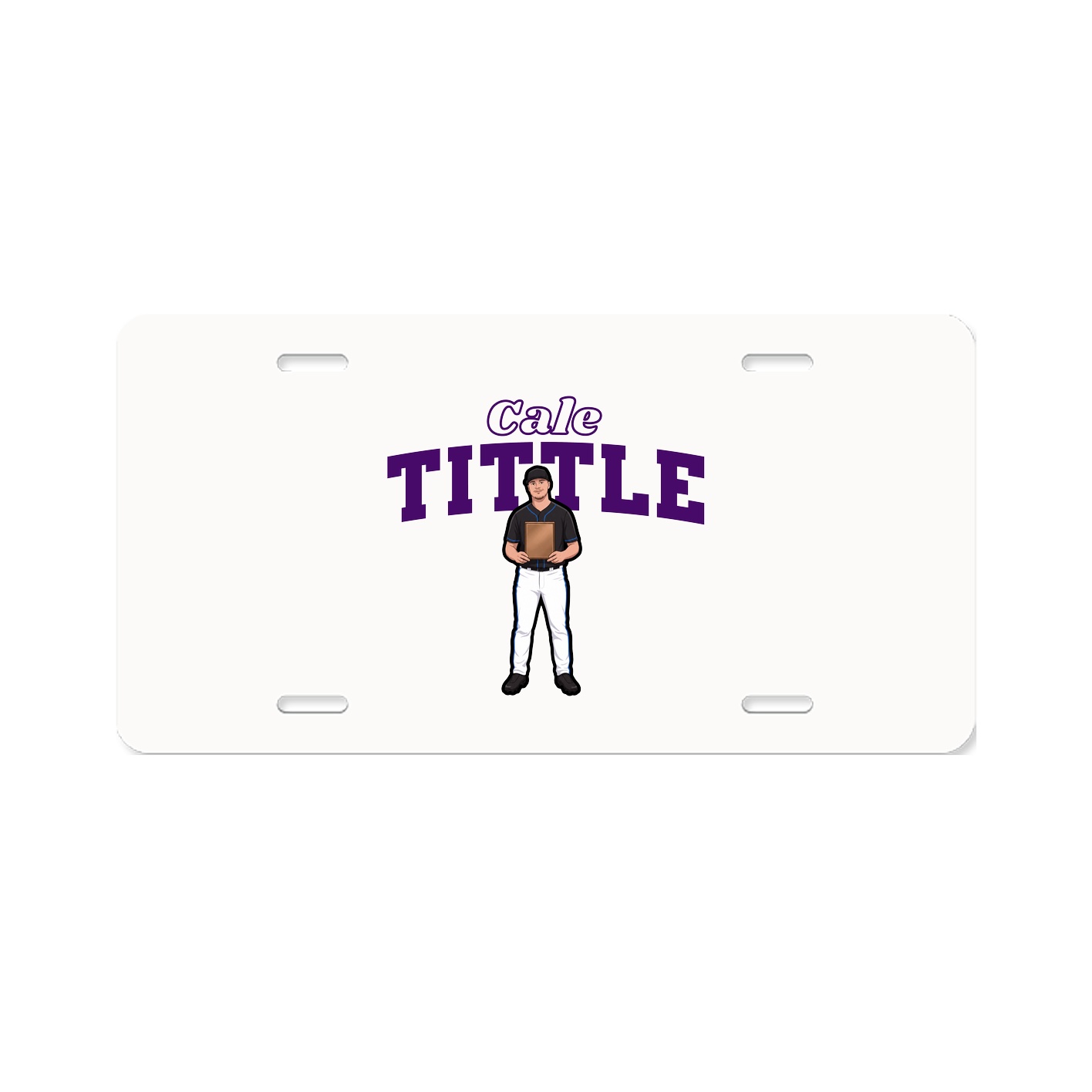 License Plate — Name Arch in Classic
