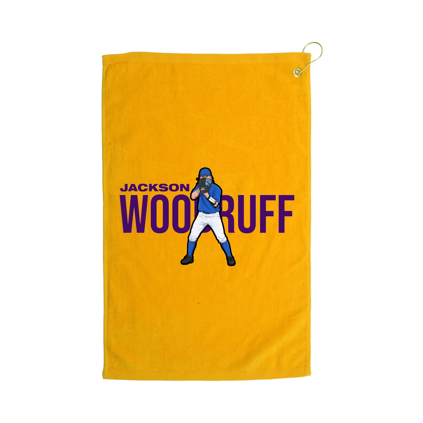 Golf Towel — Player Name in Gold