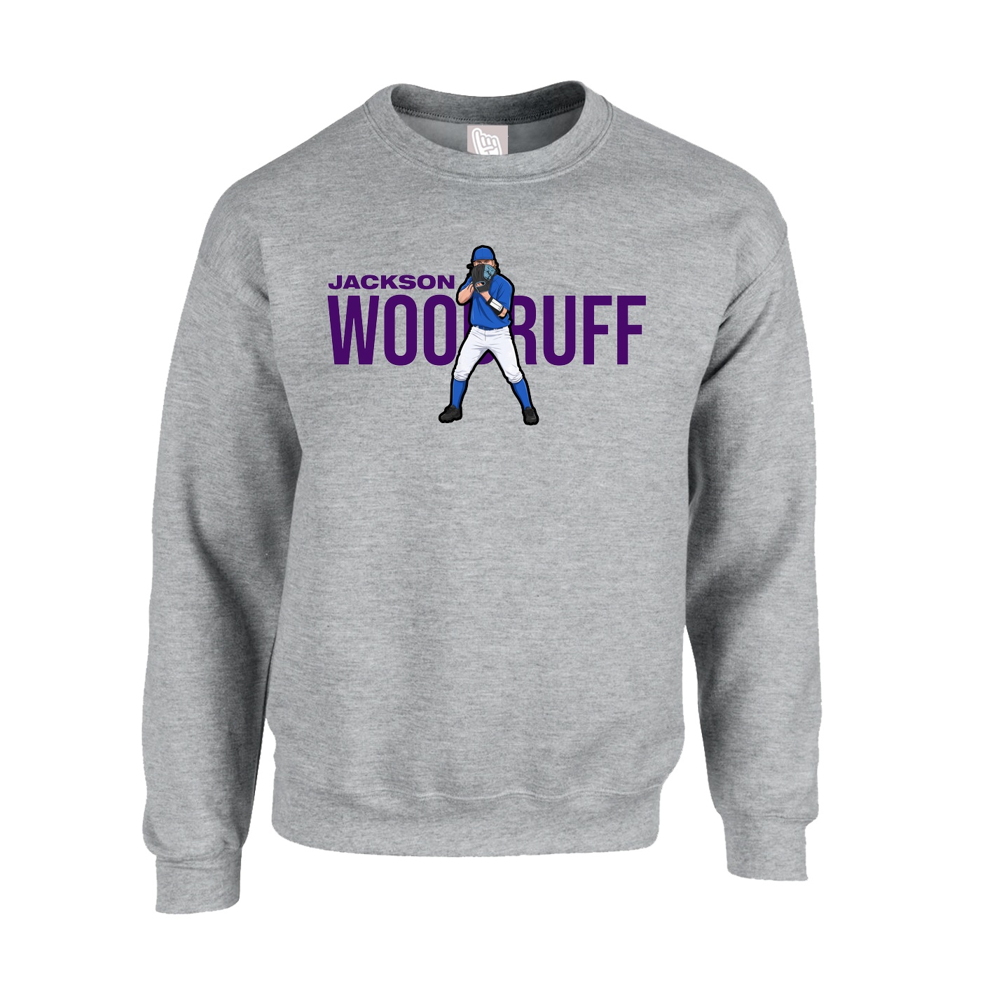 Fleece Crew — Player Name in Grey