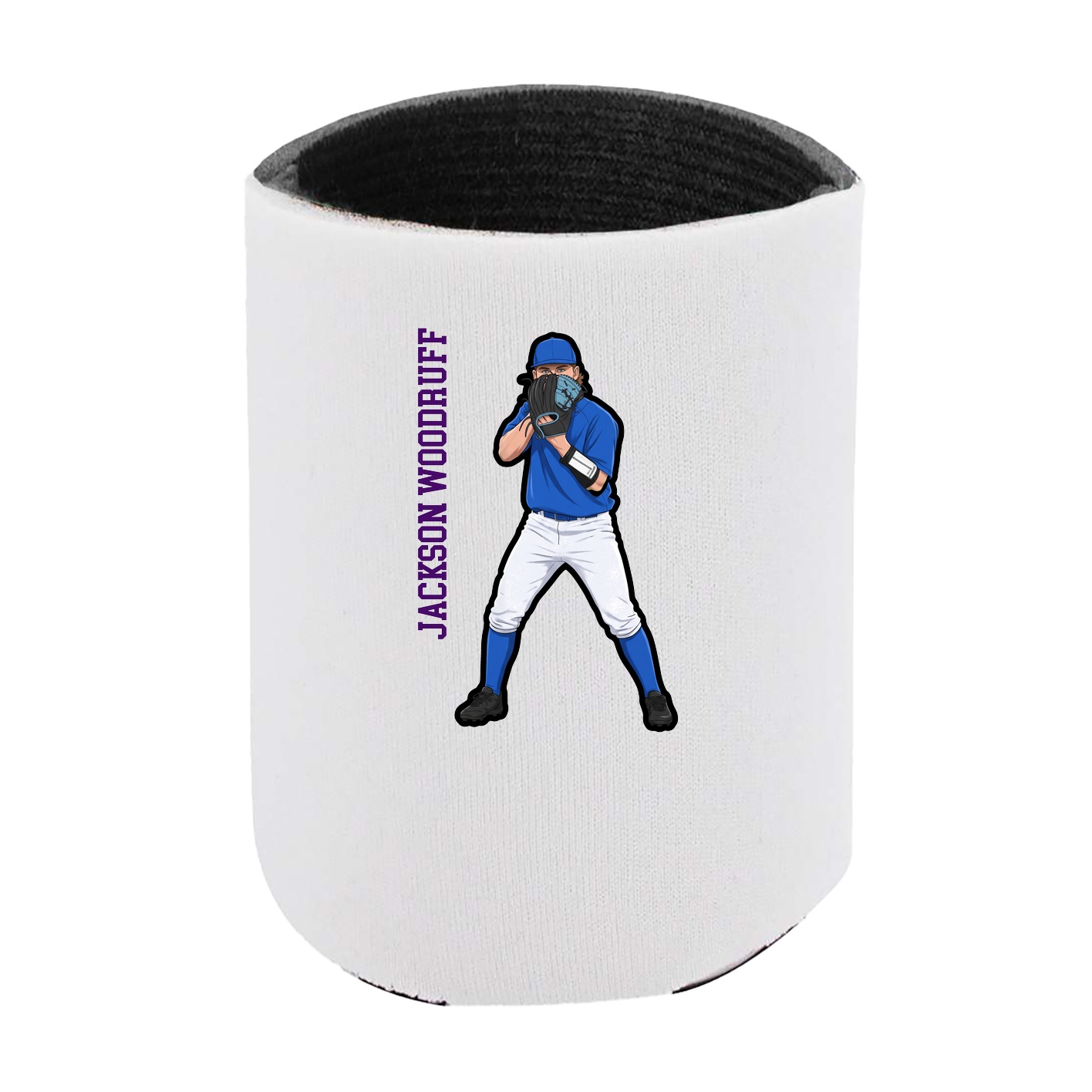 Can Holder — Name Vertical in White