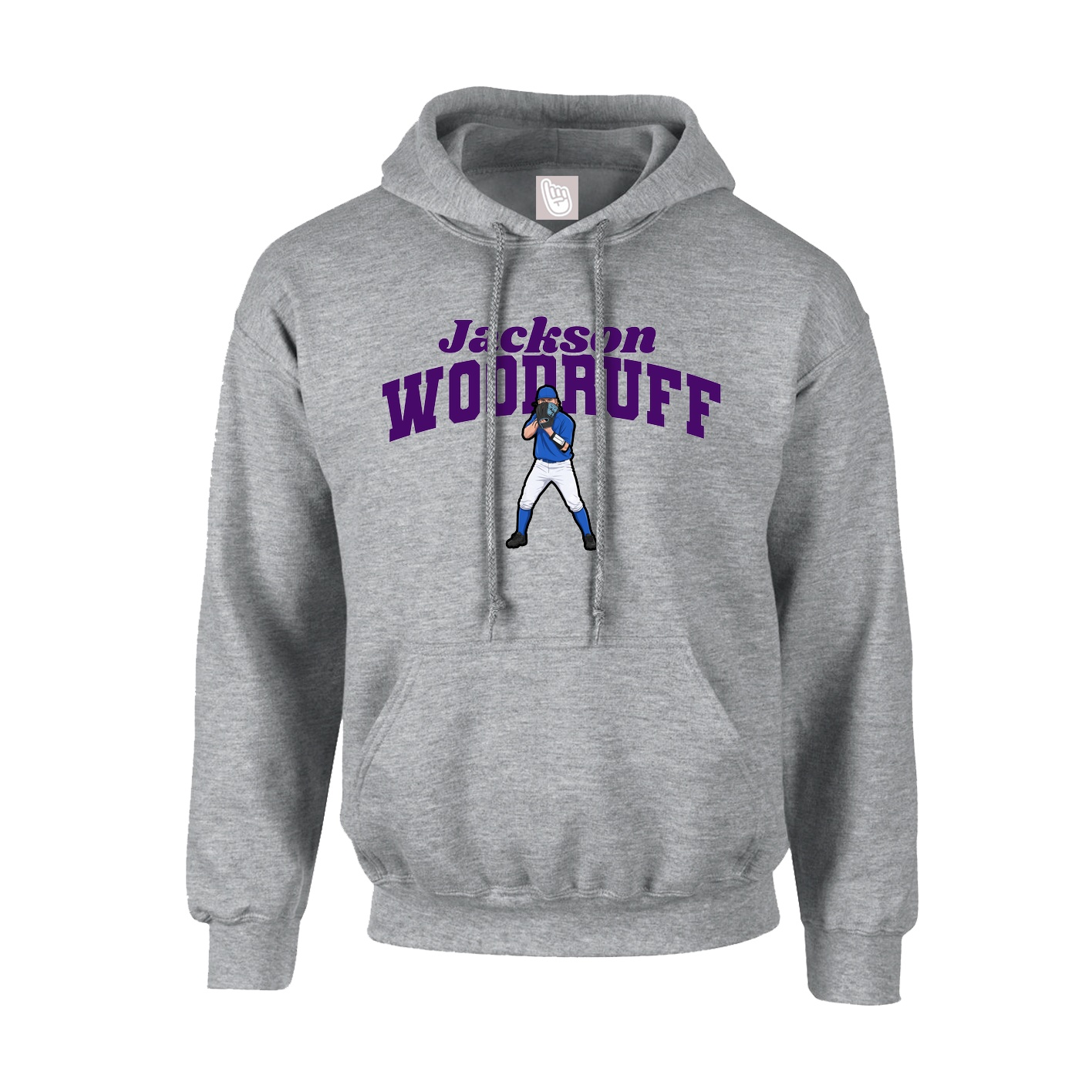 Hoodie — Signature Arch in Grey