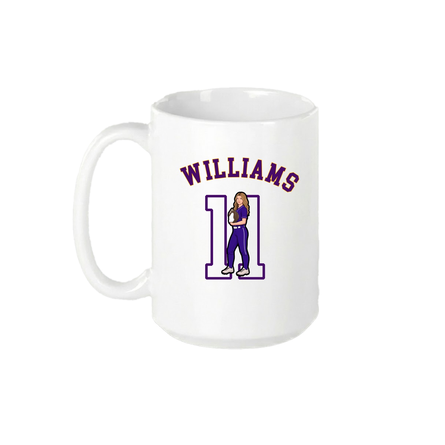 15oz Coffee Mug — Shirsey Arch in White