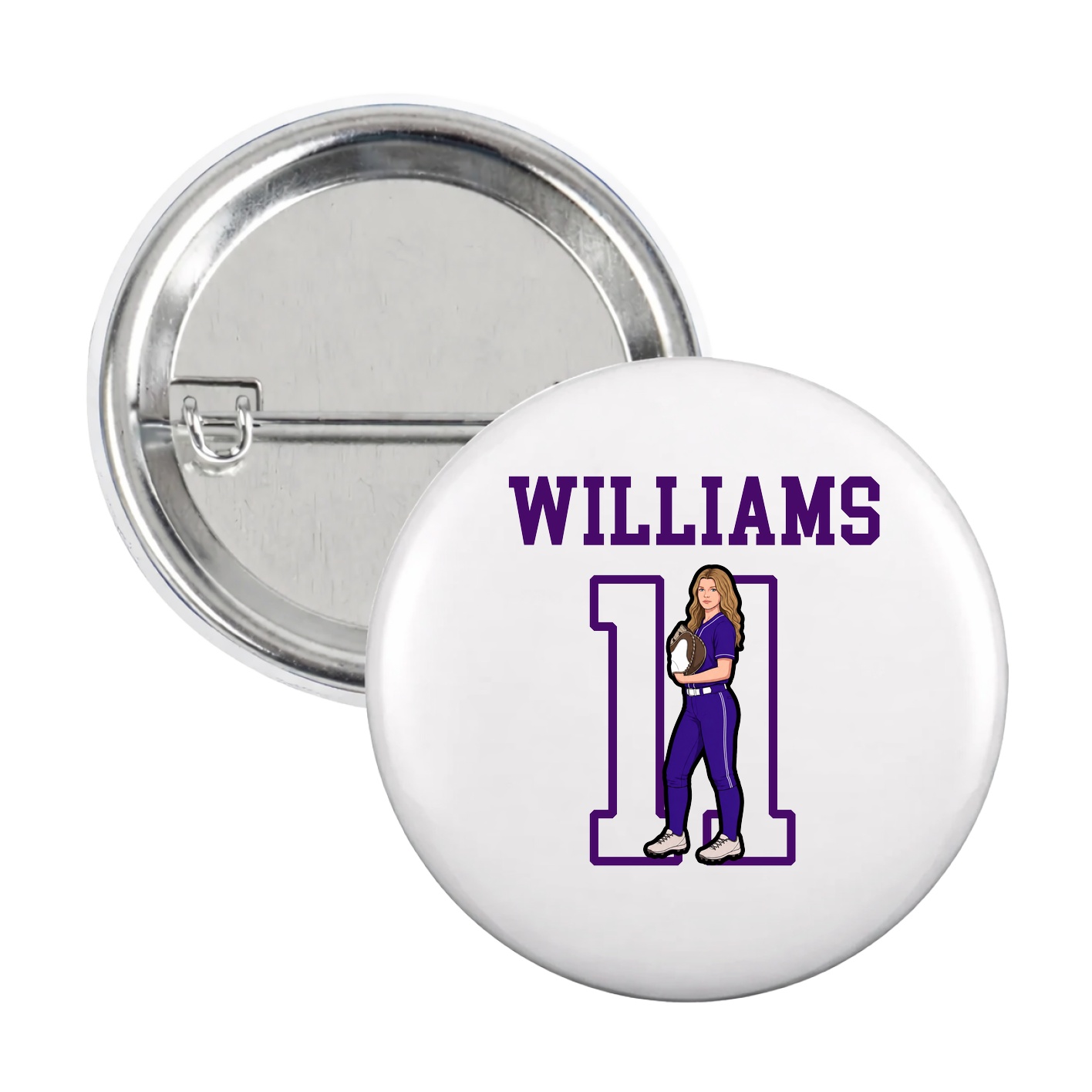 Game Day Button — Shirsey in White