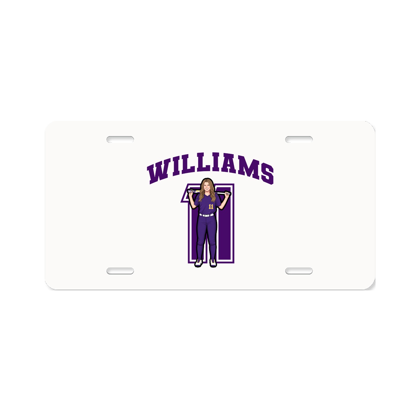 License Plate — Number in Classic