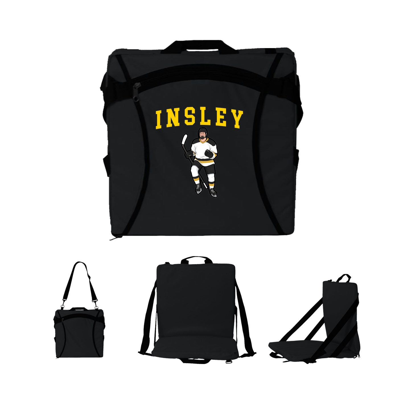 Folding Stadium Seat — Shirsey in Black