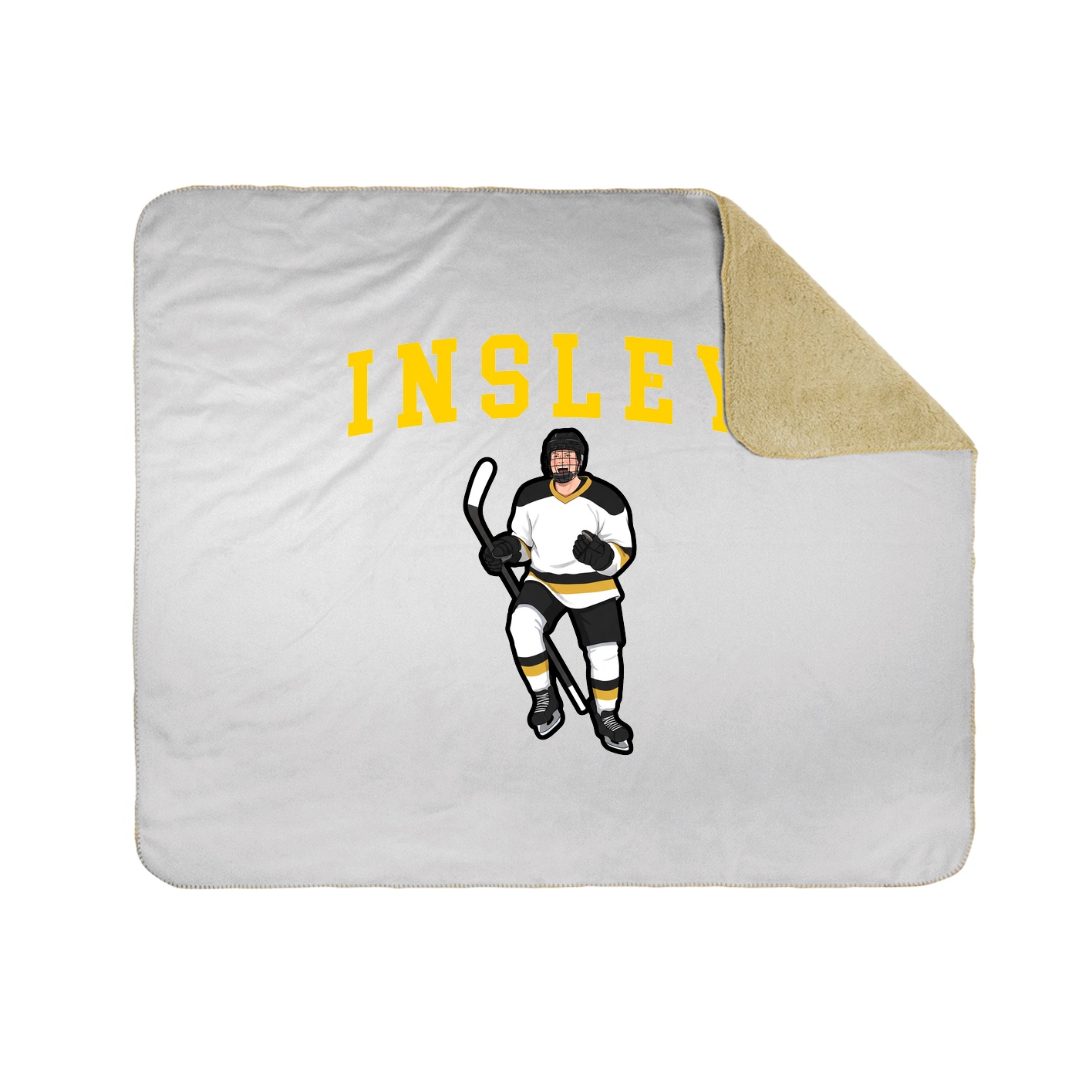 Throw Blanket — Shirsey in White