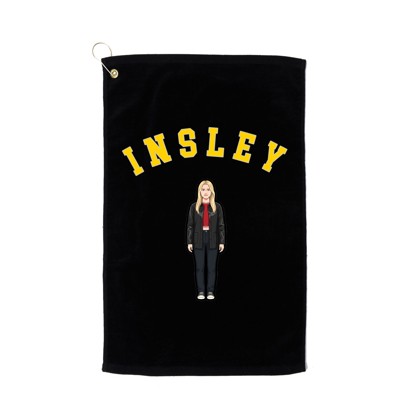 Golf Towel — Shirsey Arch in Black