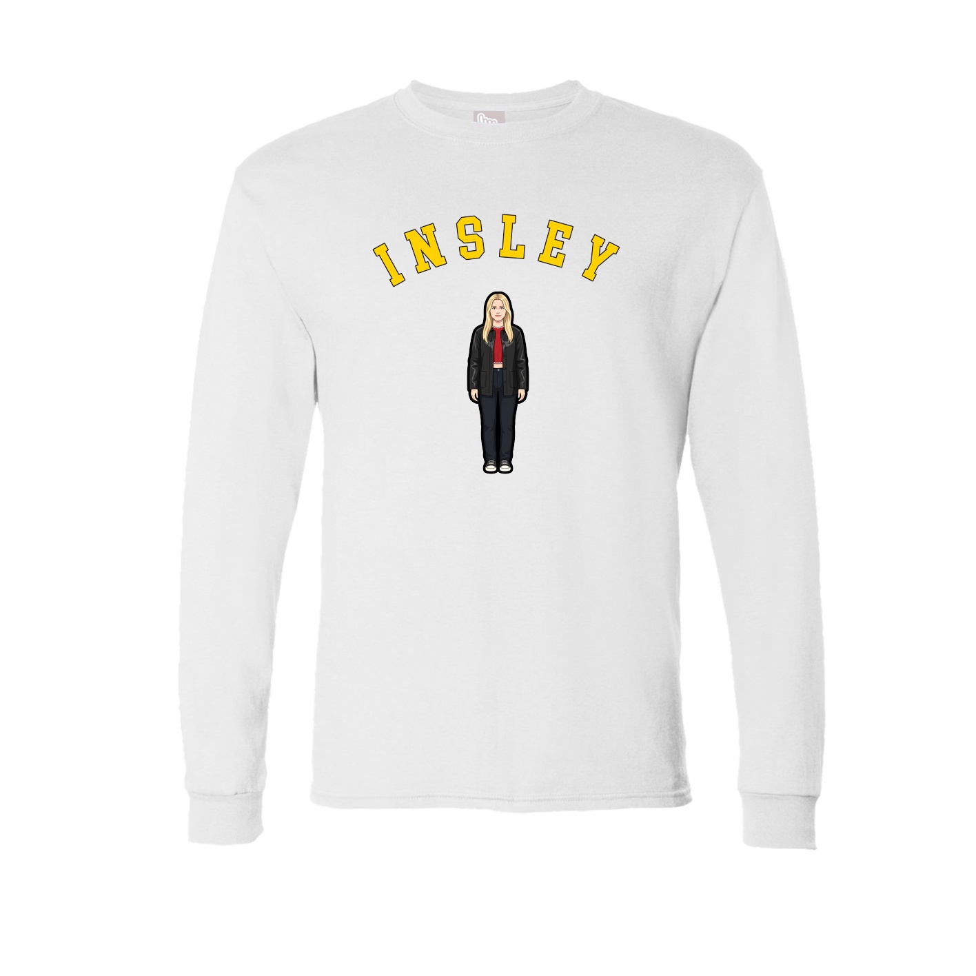 Long Sleeve Tee — Shirsey Arch in White