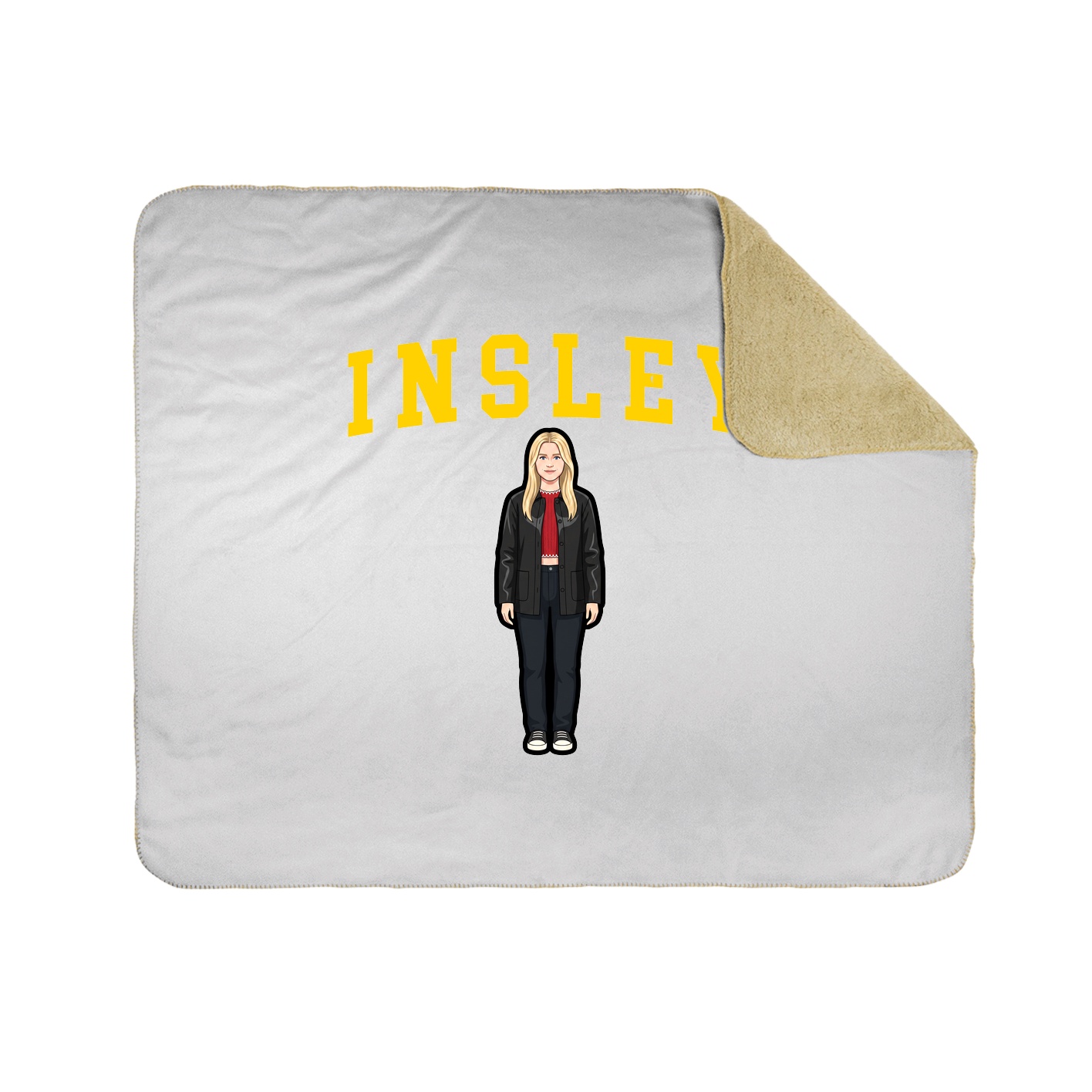 Throw Blanket — Shirsey in White