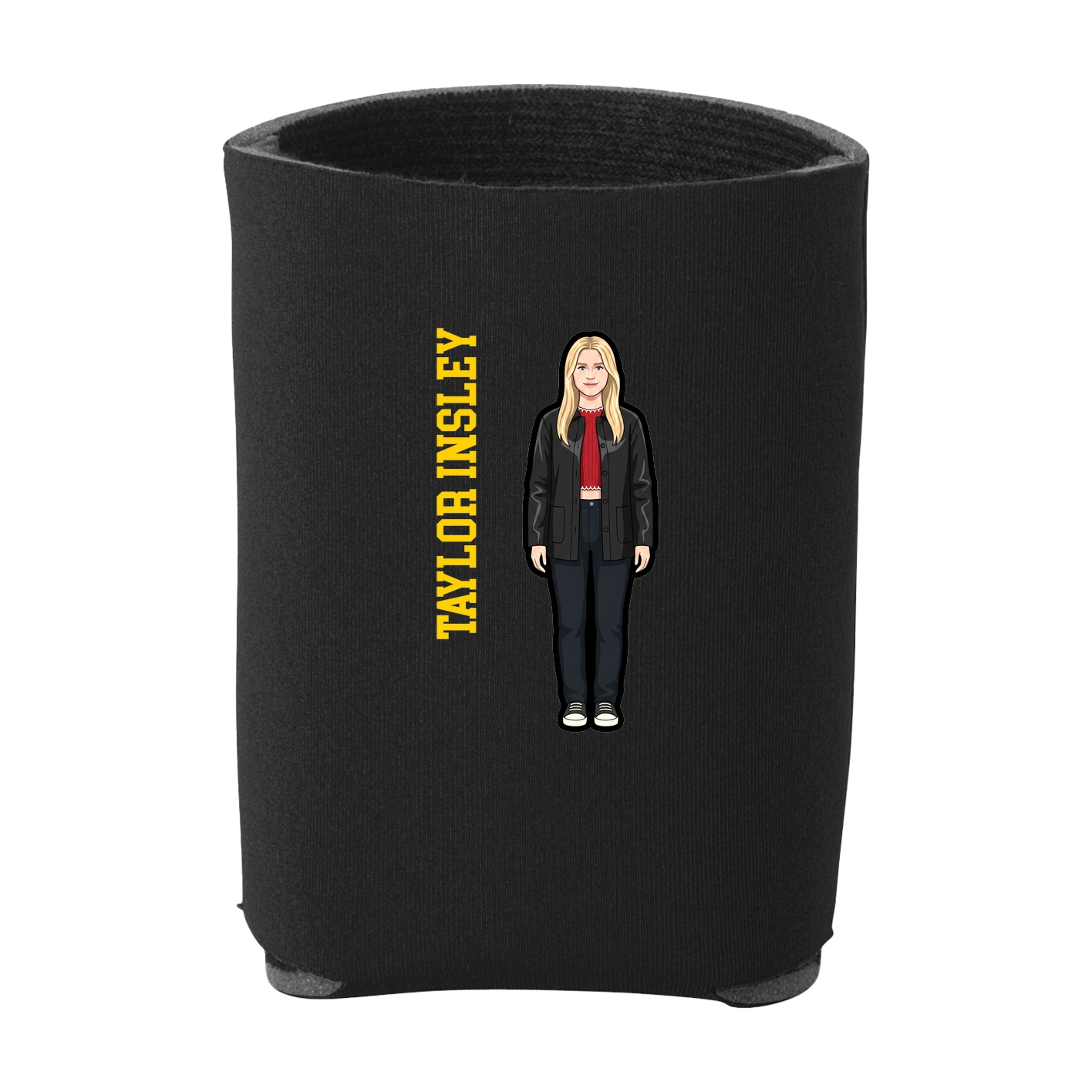 Can Holder — Name Vertical in Black