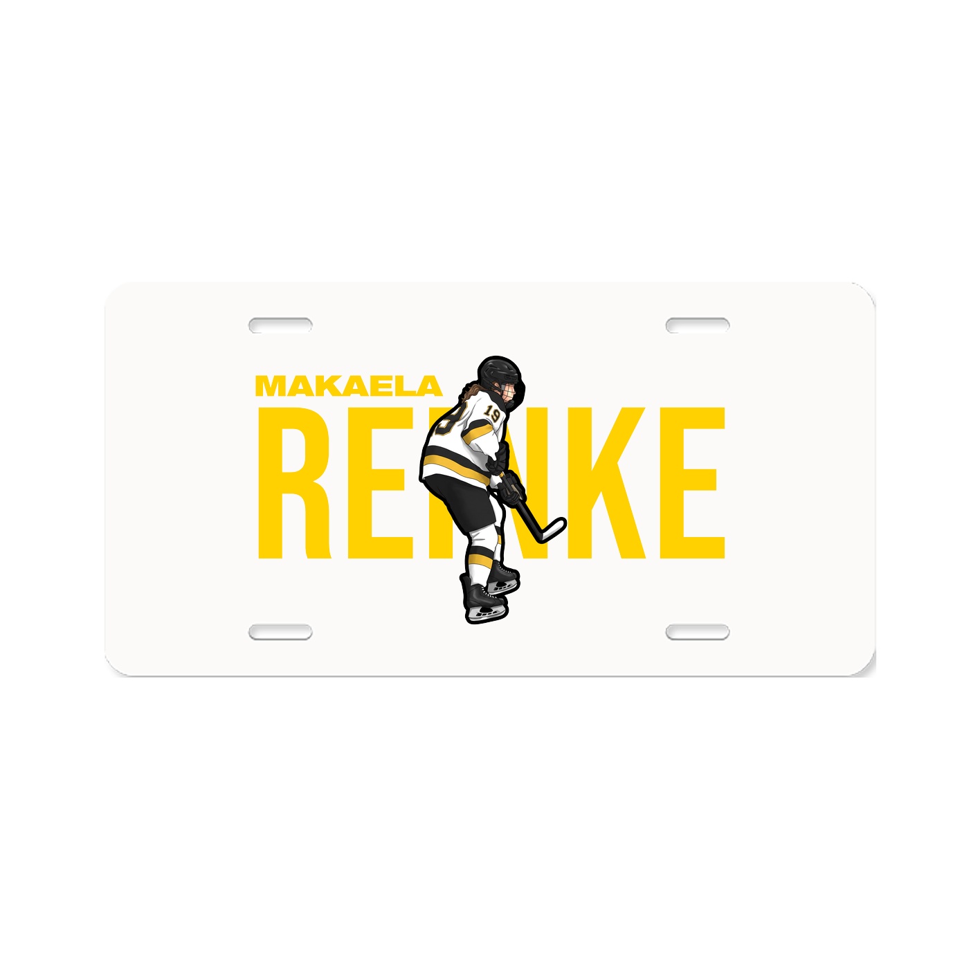 License Plate — Player Name in Classic