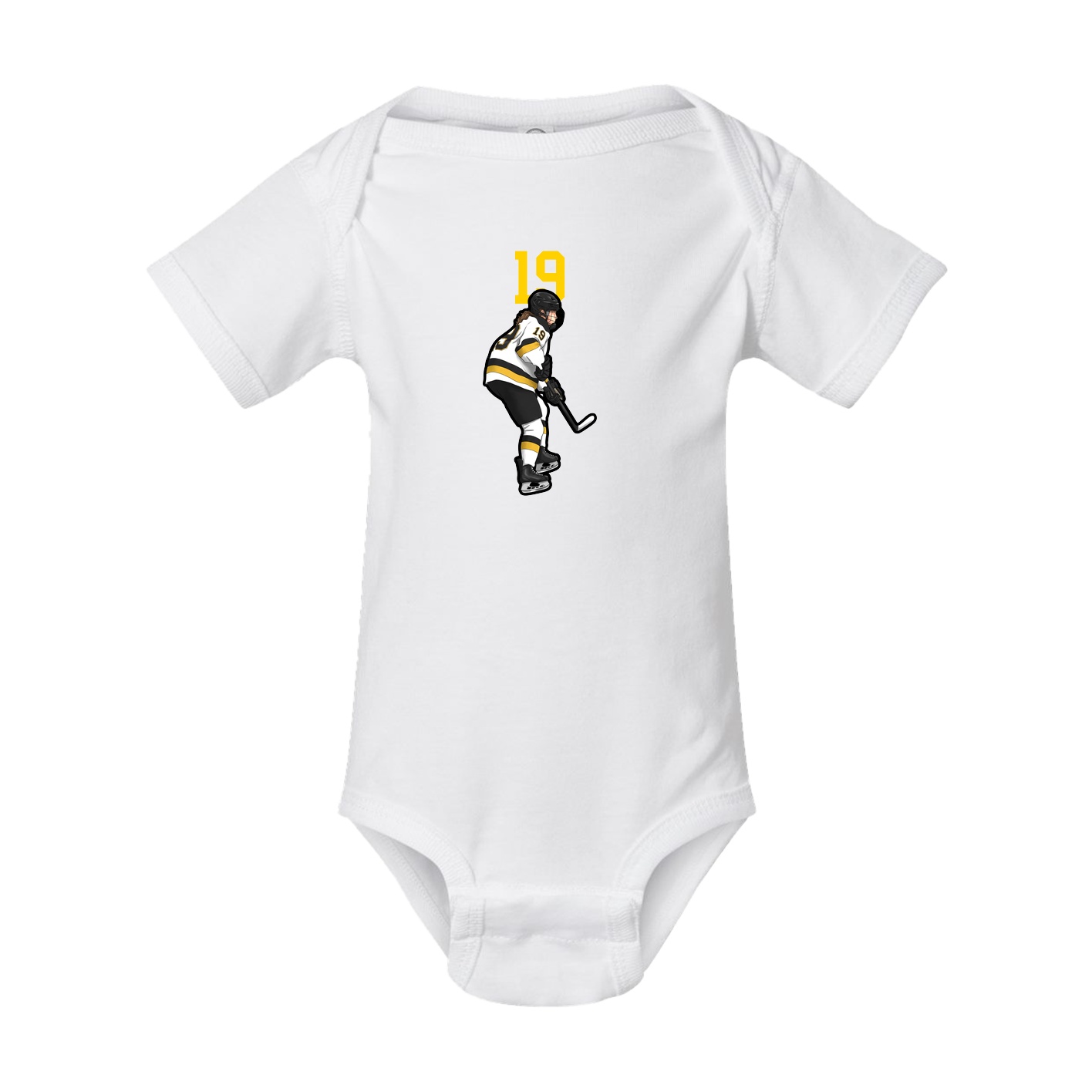 Baby Onesie — Number Top in White
