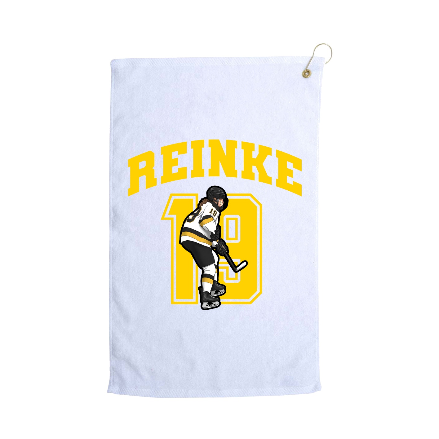 Golf Towel — Number in White