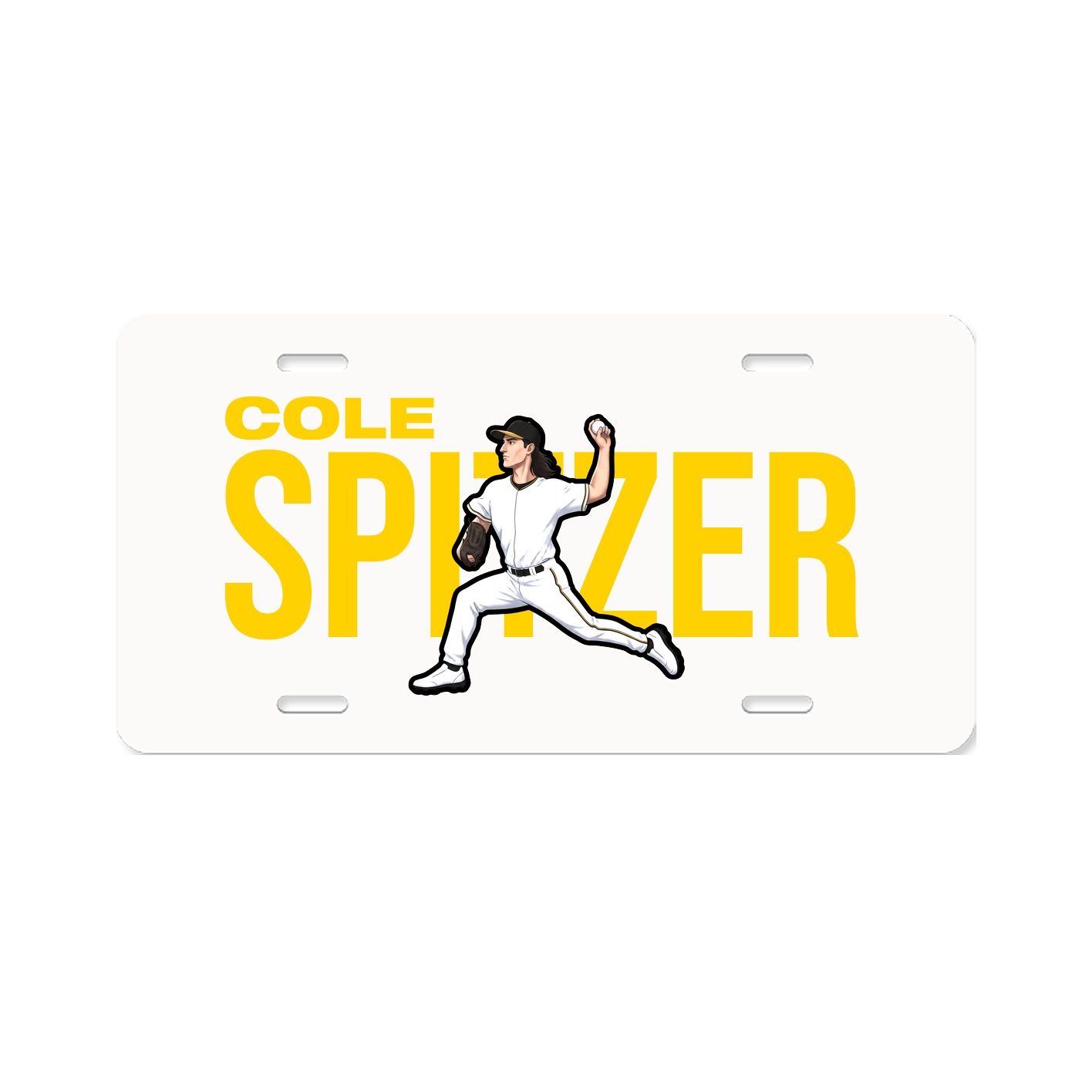 License Plate — Player Name in Classic