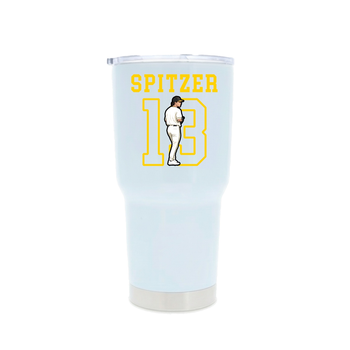30oz Stainless Steel Tumbler — Shirsey in White