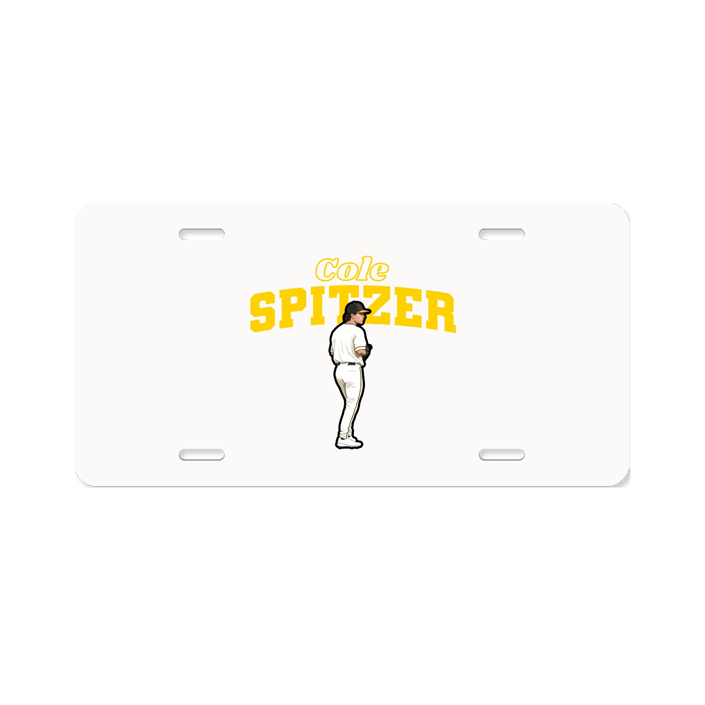 License Plate — Name Arch in Classic
