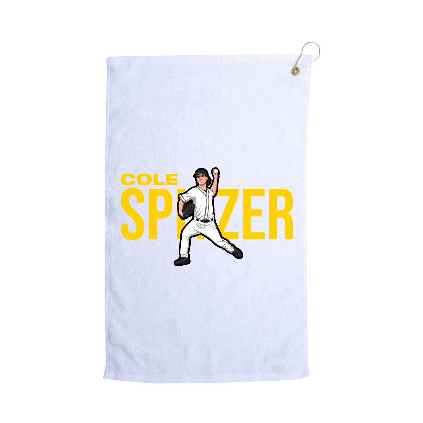 Golf Towel — Player Name in White