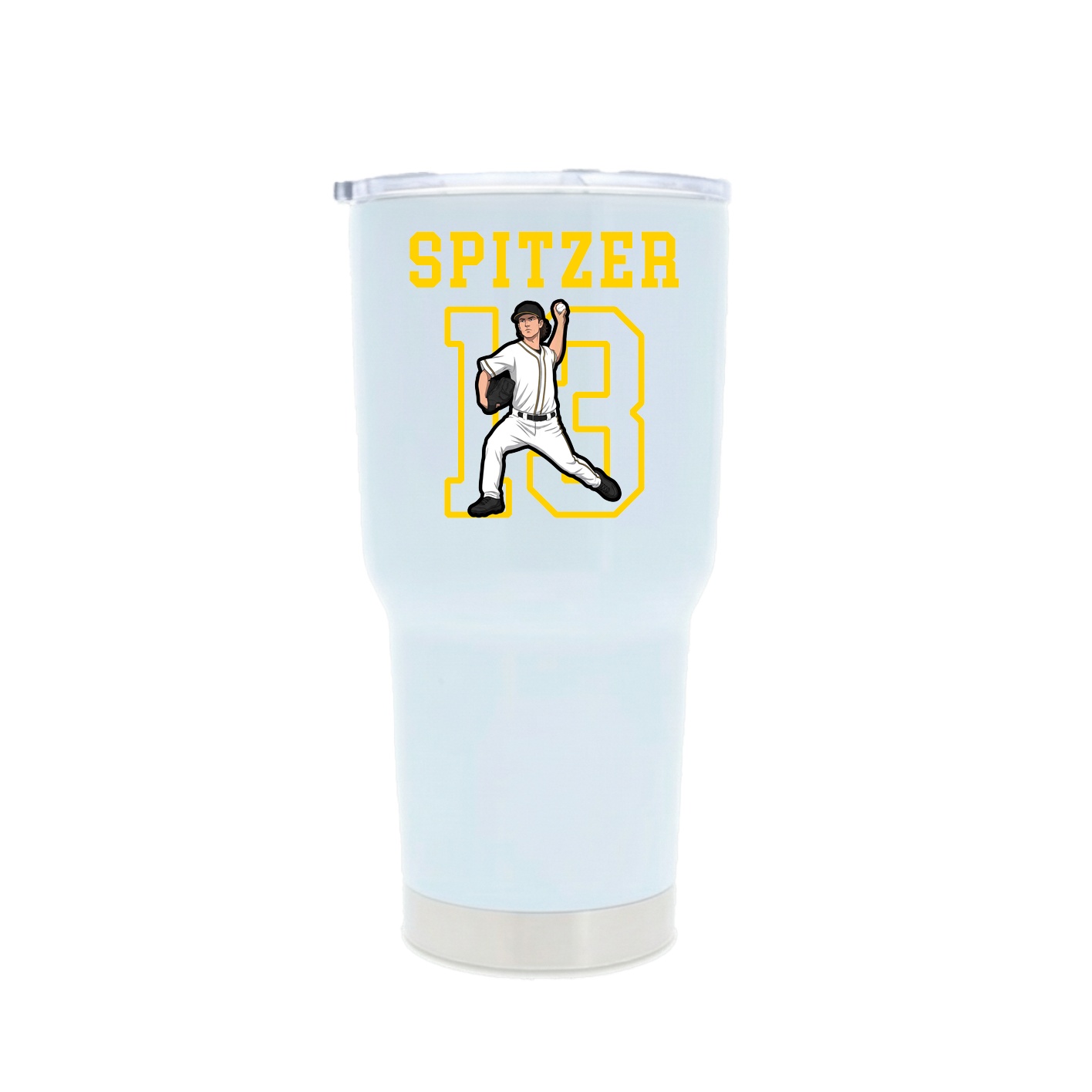 30oz Stainless Steel Tumbler — Shirsey in White