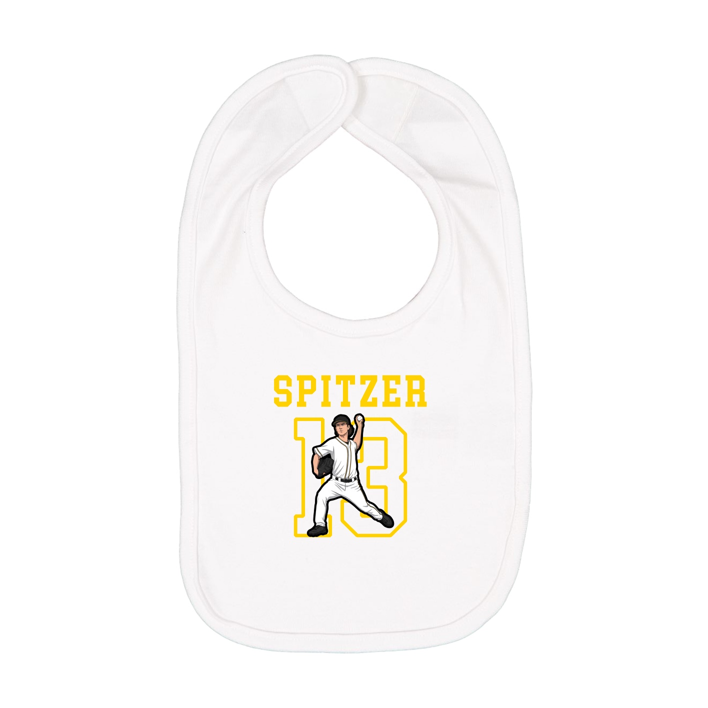 Infant Bib — Shirsey in White