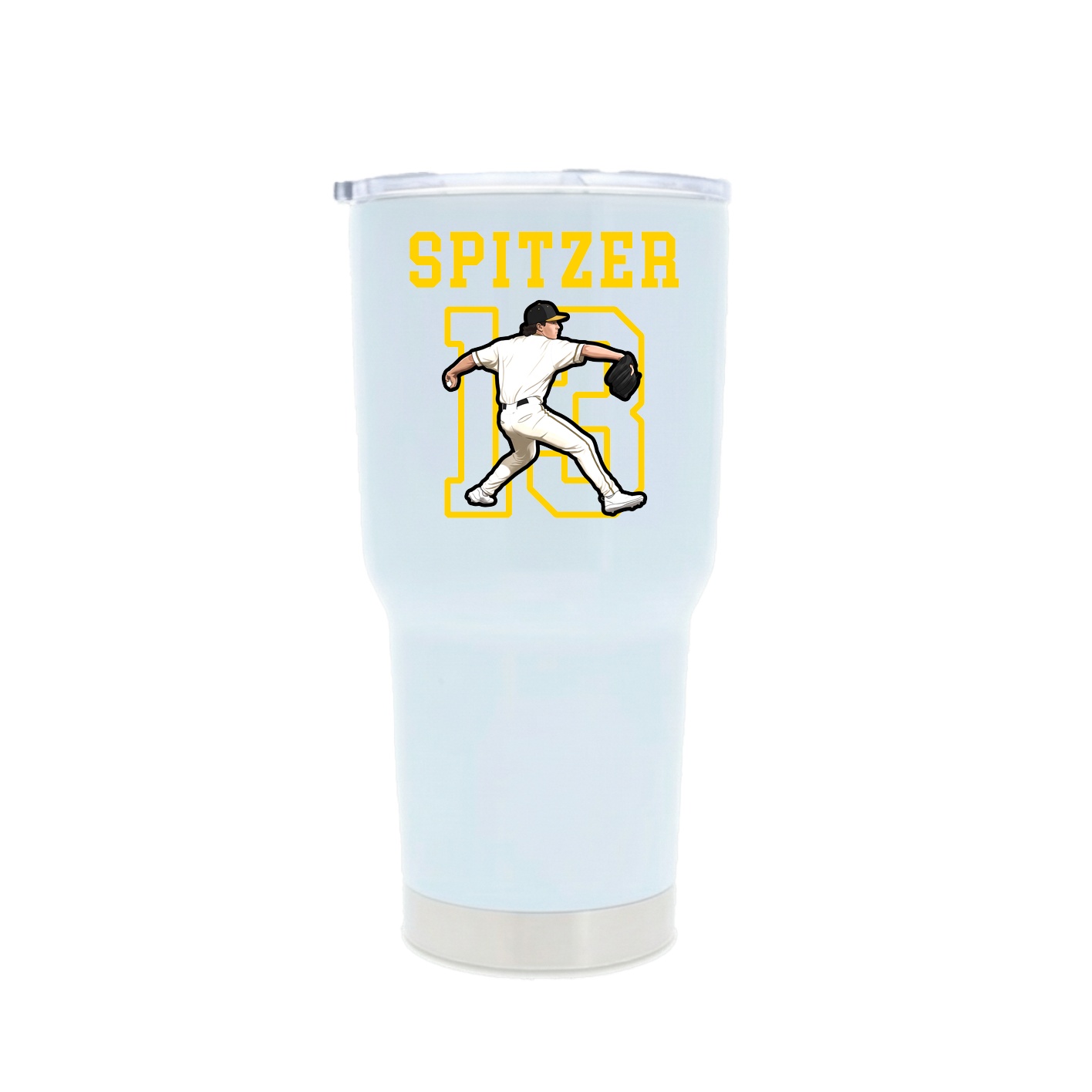 30oz Stainless Steel Tumbler — Shirsey in White