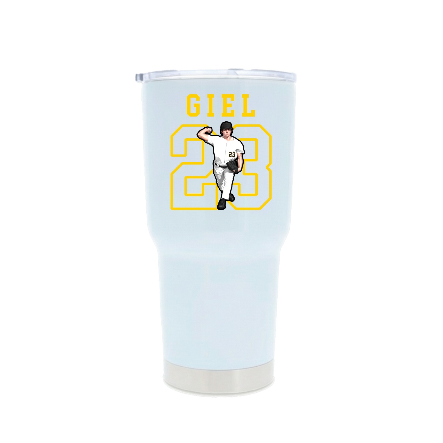 30oz Stainless Steel Tumbler — Shirsey in White