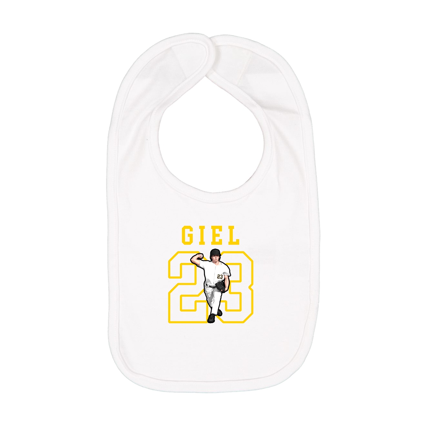 Infant Bib — Shirsey in White