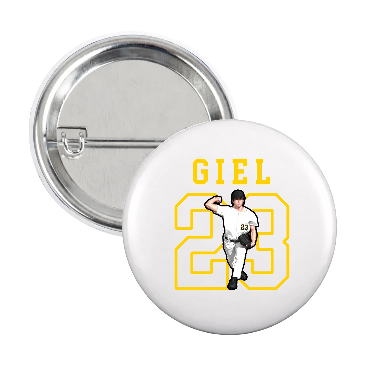 Game Day Button — Shirsey in White