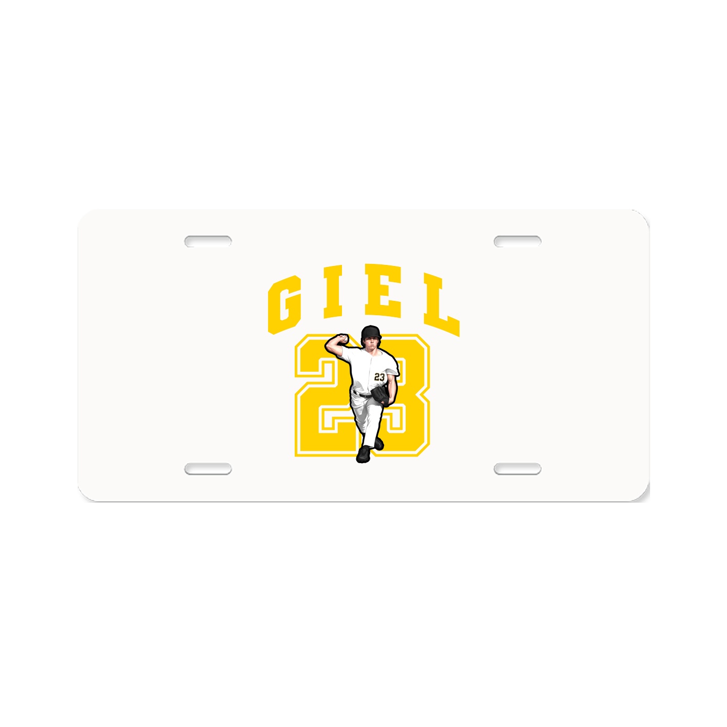 License Plate — Number in Classic