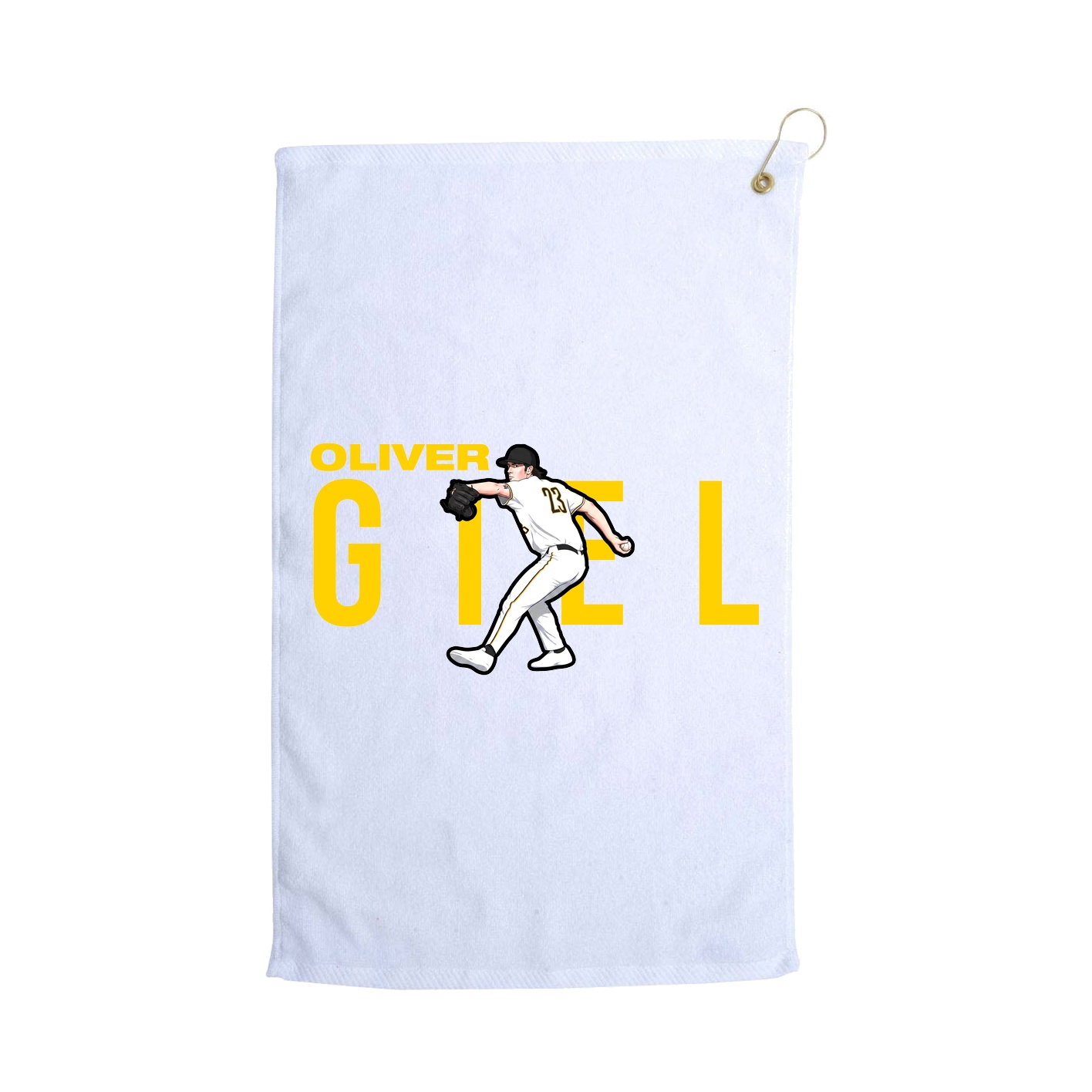 Golf Towel — Player Name in White