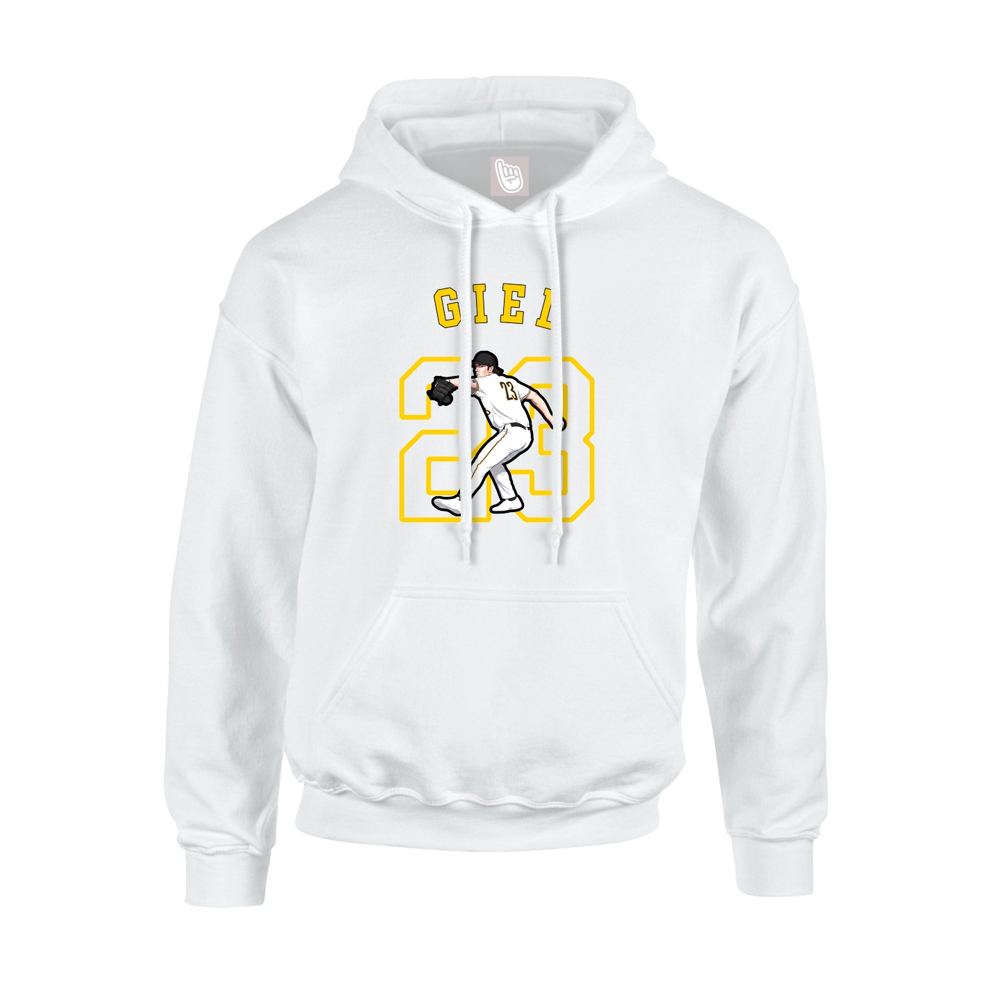 Hoodie — Shirsey Arch in White