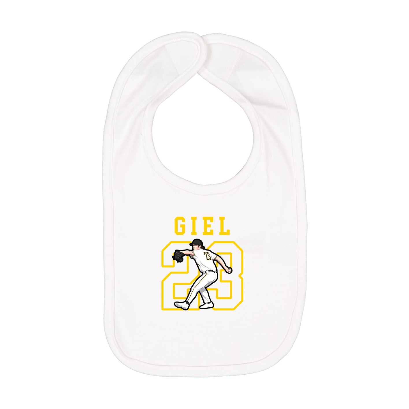 Infant Bib — Shirsey in White